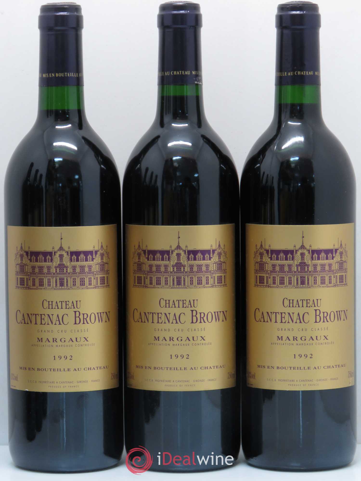 Château Cantenac Brown 3ème Grand Cru Classé 1992 - Lot de 6 bouteilles - 2