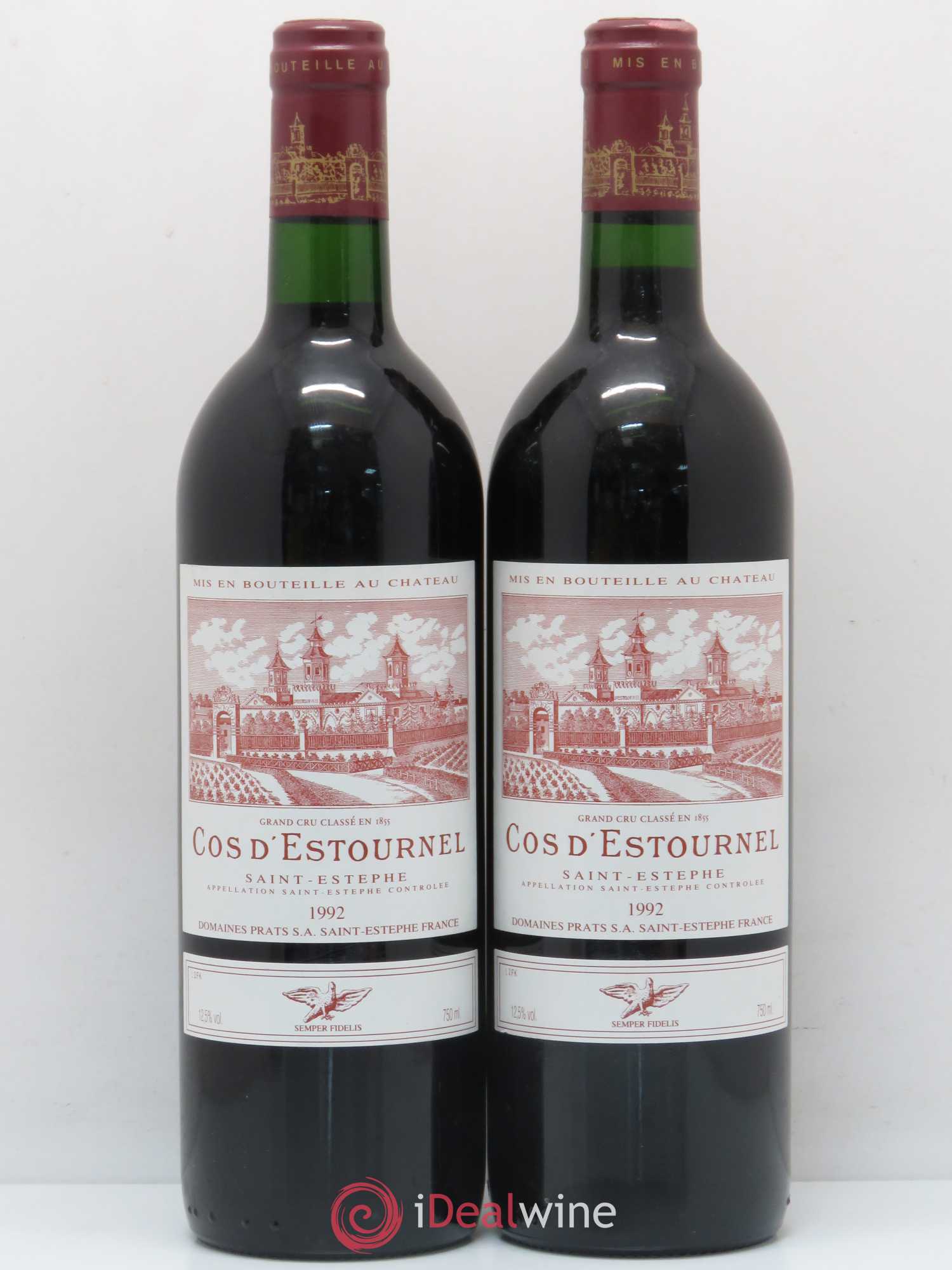 Cos d'Estournel 2ème Grand Cru Classé 1992 - Lot de 2 bouteilles - 0