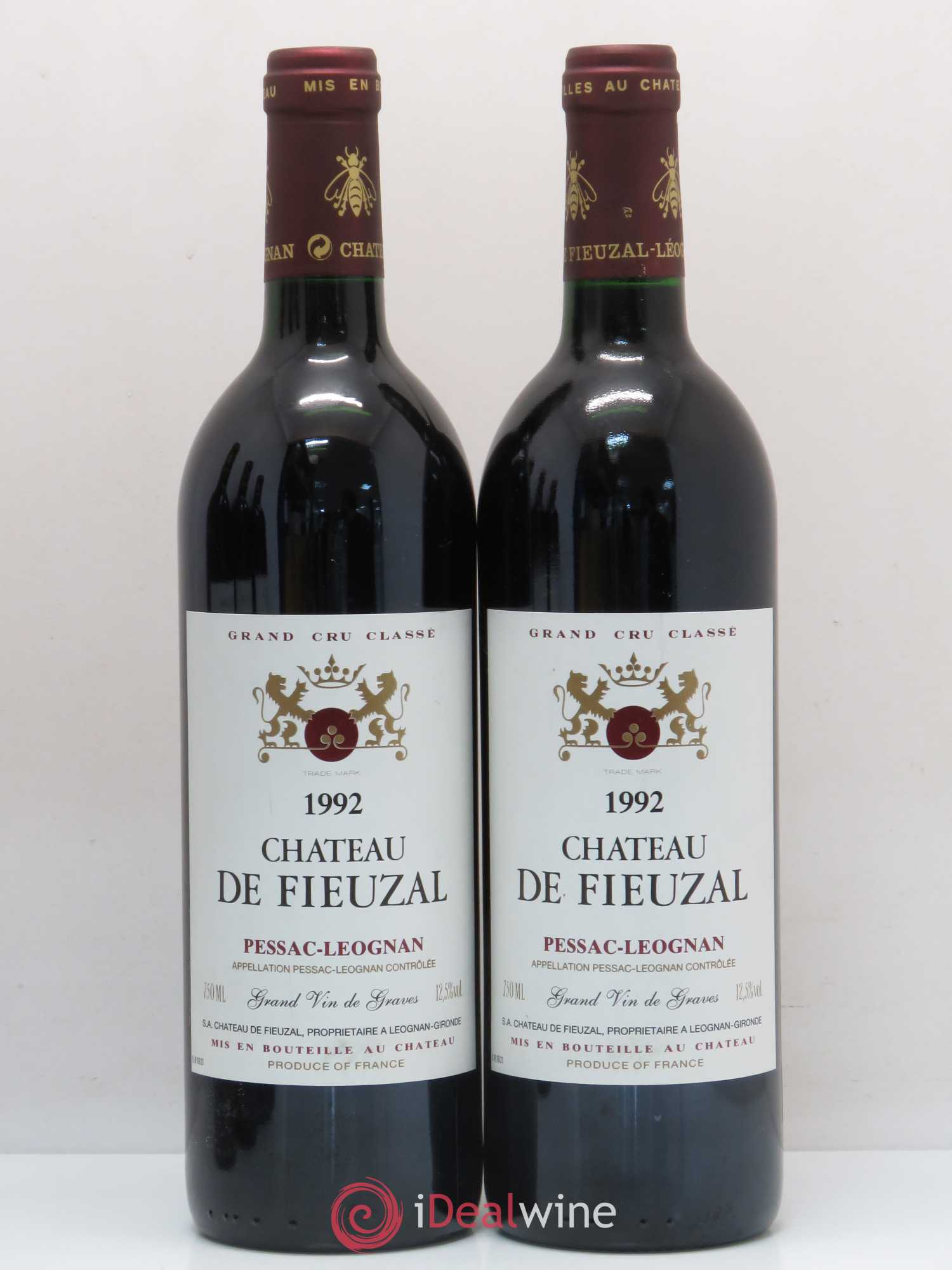 Château de Fieuzal Cru Classé de Graves 1992 - Lot de 5 bouteilles - 2