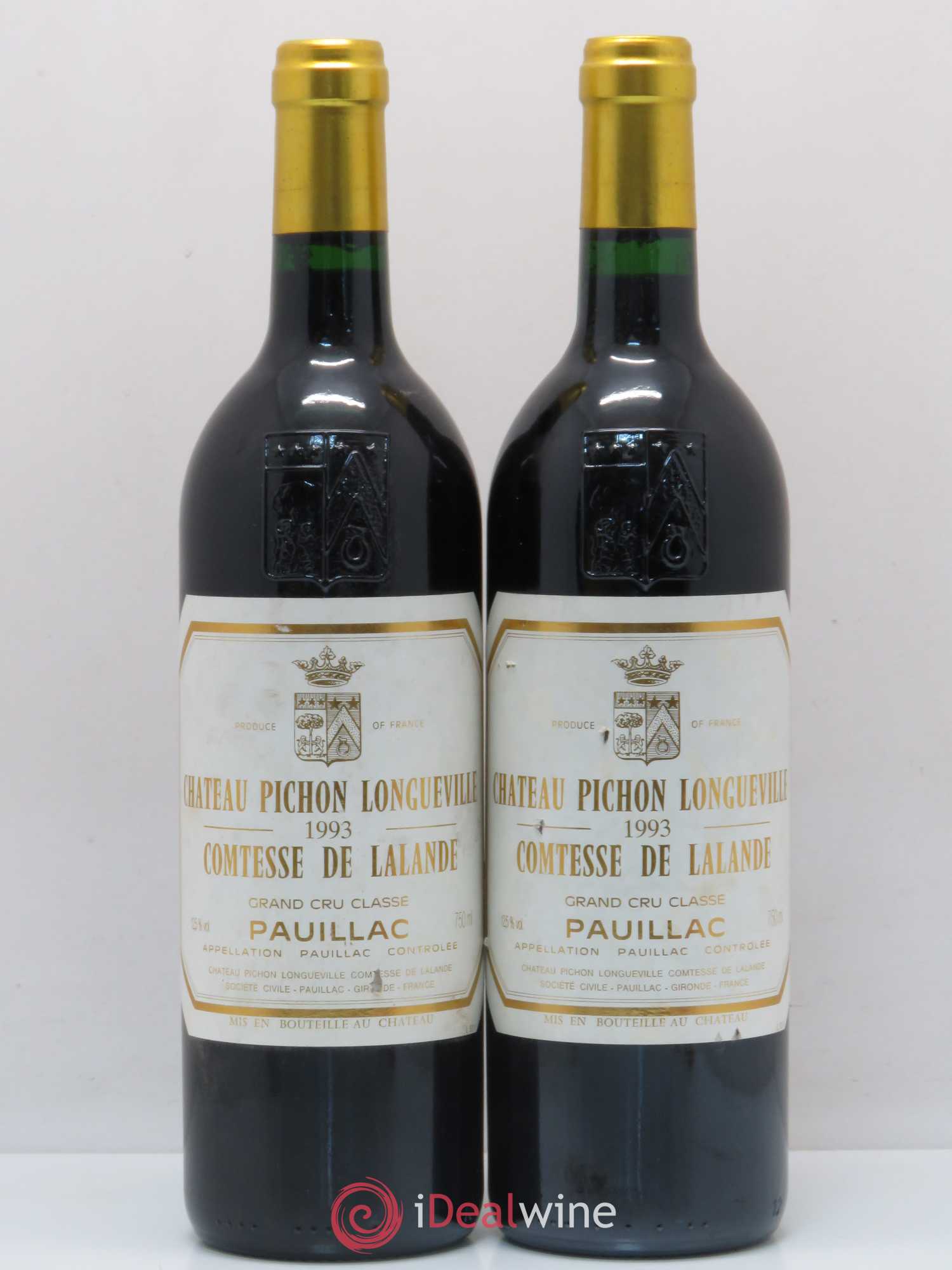 Château Pichon Longueville Comtesse de Lalande 2ème Grand Cru Classé 1993 - Lot de 2 bouteilles - 0