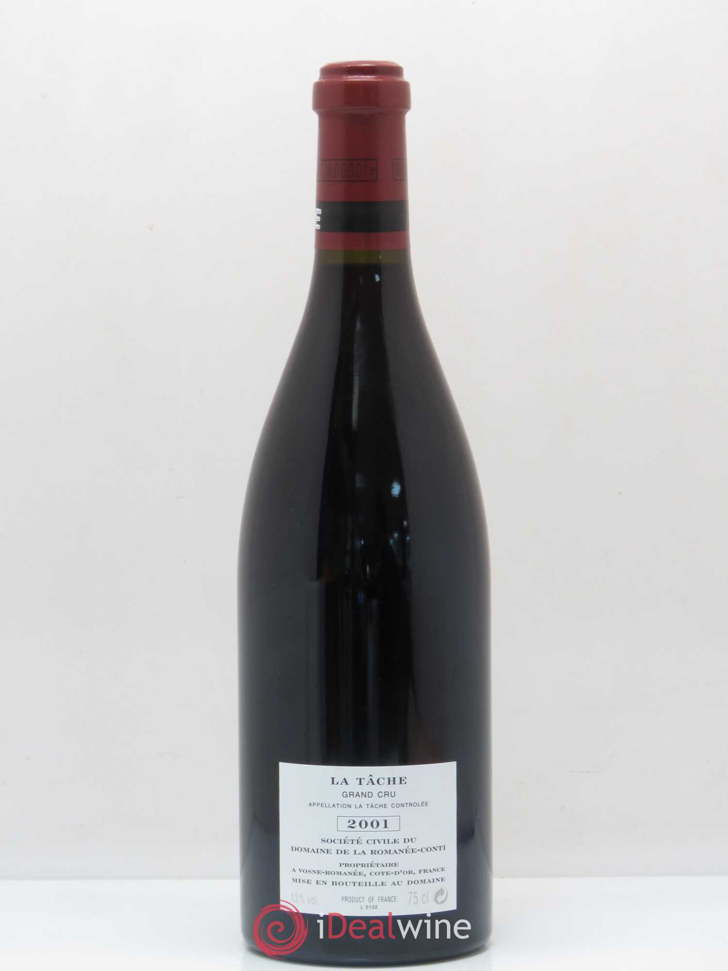 La Tâche Grand Cru Domaine de la Romanée-Conti 2001 - Lot de 1 bouteille - 1
