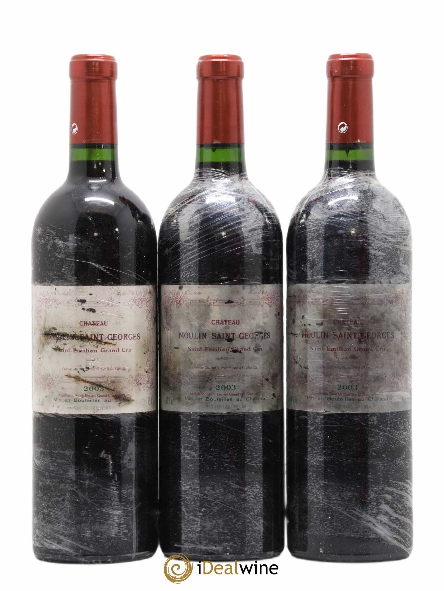 Château Moulin Saint Georges (sans prix de réserve) 2003 - Lot de 3 bouteilles - 0