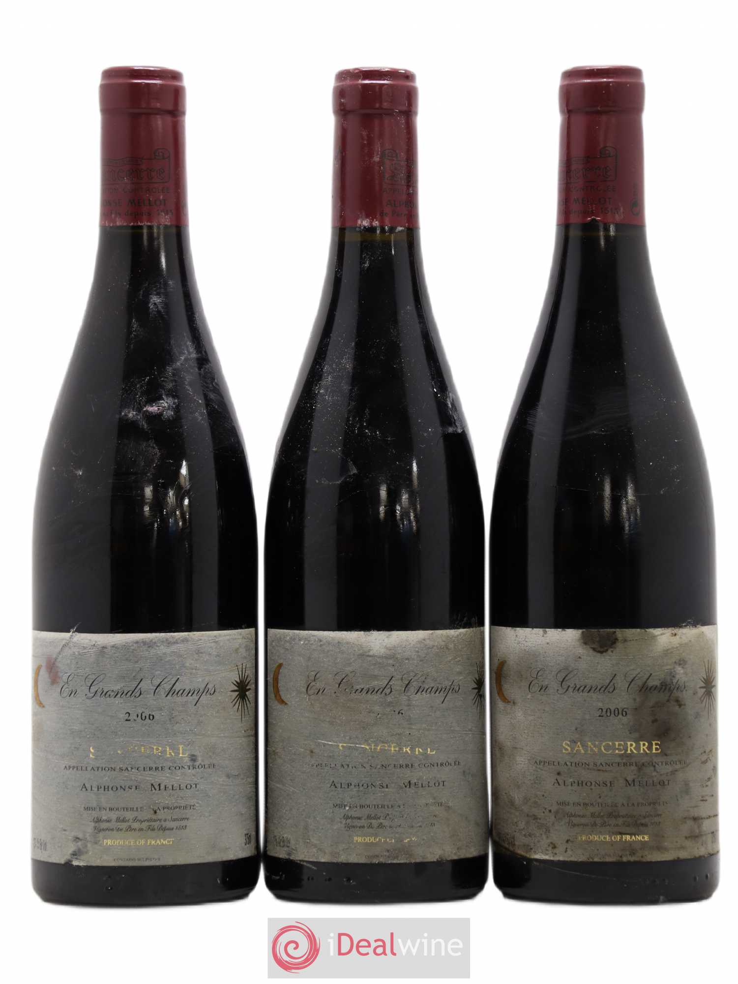 Sancerre En Grands Champs Alphonse Mellot 2006 - Lot de 3 bouteilles - 0