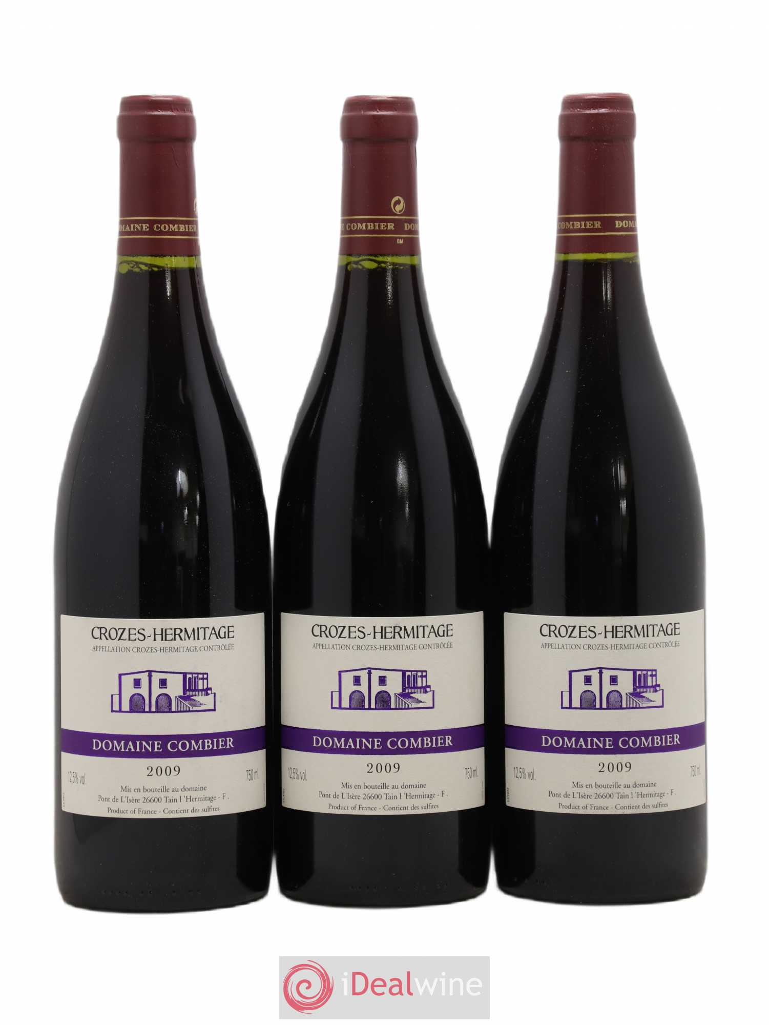 Crozes-Hermitage Combier 2009 - Lot de 3 bouteilles - 0