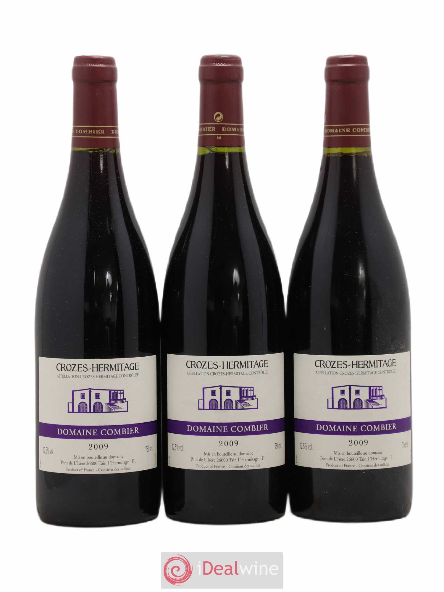Crozes-Hermitage Combier 2009 - Lot de 3 bouteilles - 0