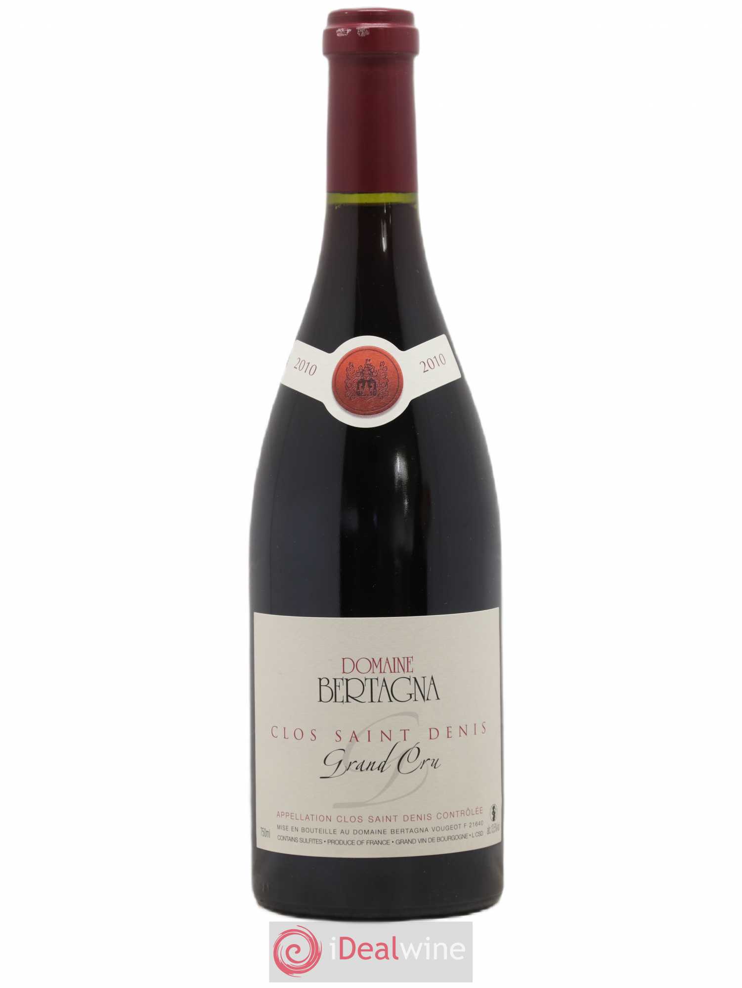 Clos Saint-Denis Grand Cru Bertagna 2010 - Lot de 1 bouteille - 0