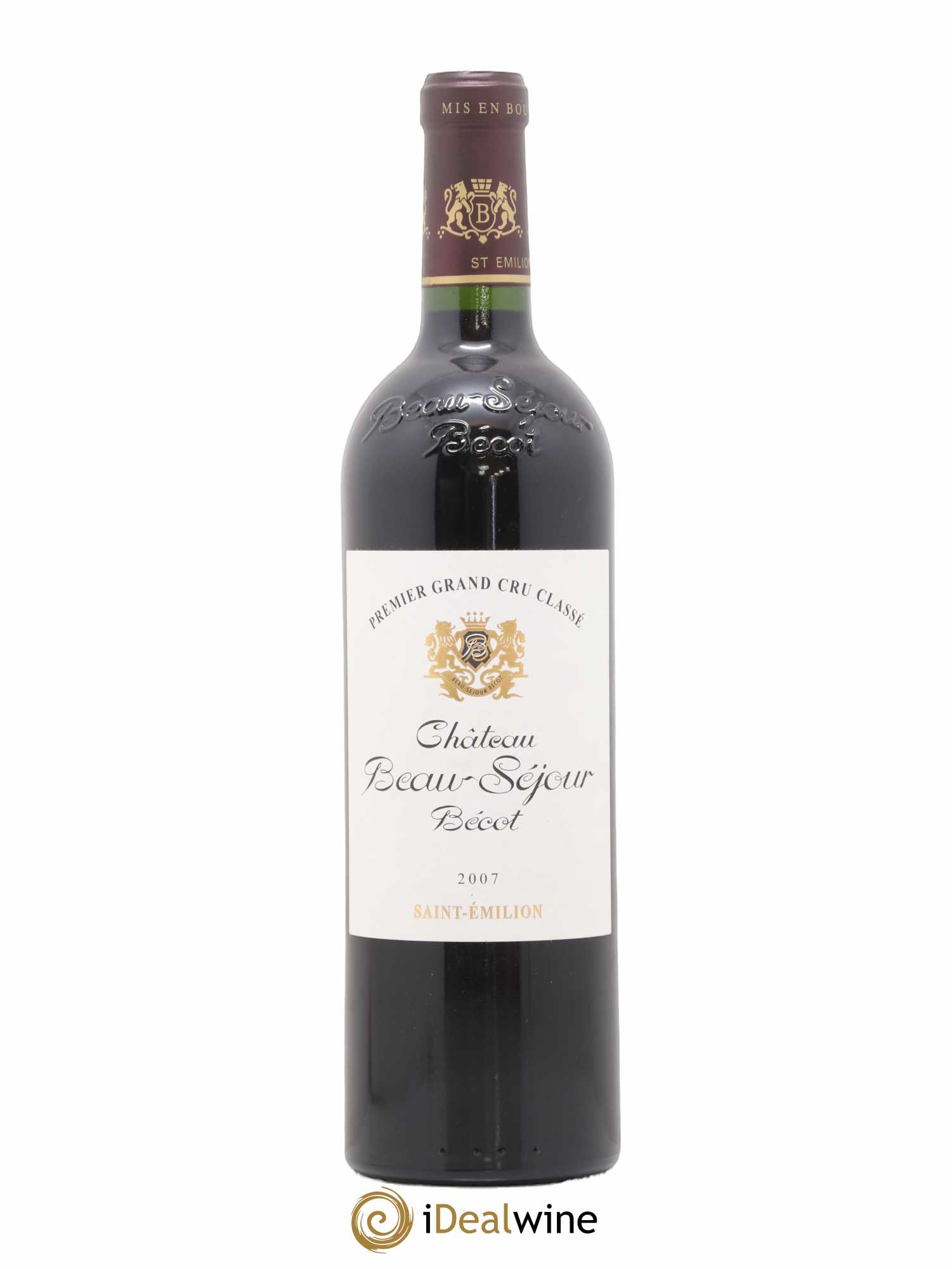 Château Beau-Séjour Bécot 1er Grand Cru Classé B 2007 - Lot de 1 bouteille - 0