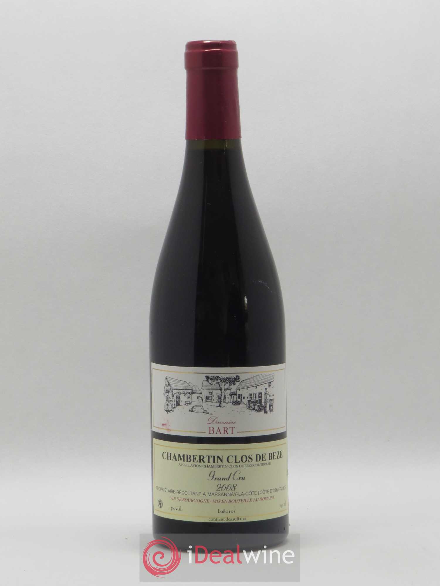 Chambertin Clos de Bèze Grand Cru Bart (Domaine) 2008 - Lot de 1 bouteille - 0