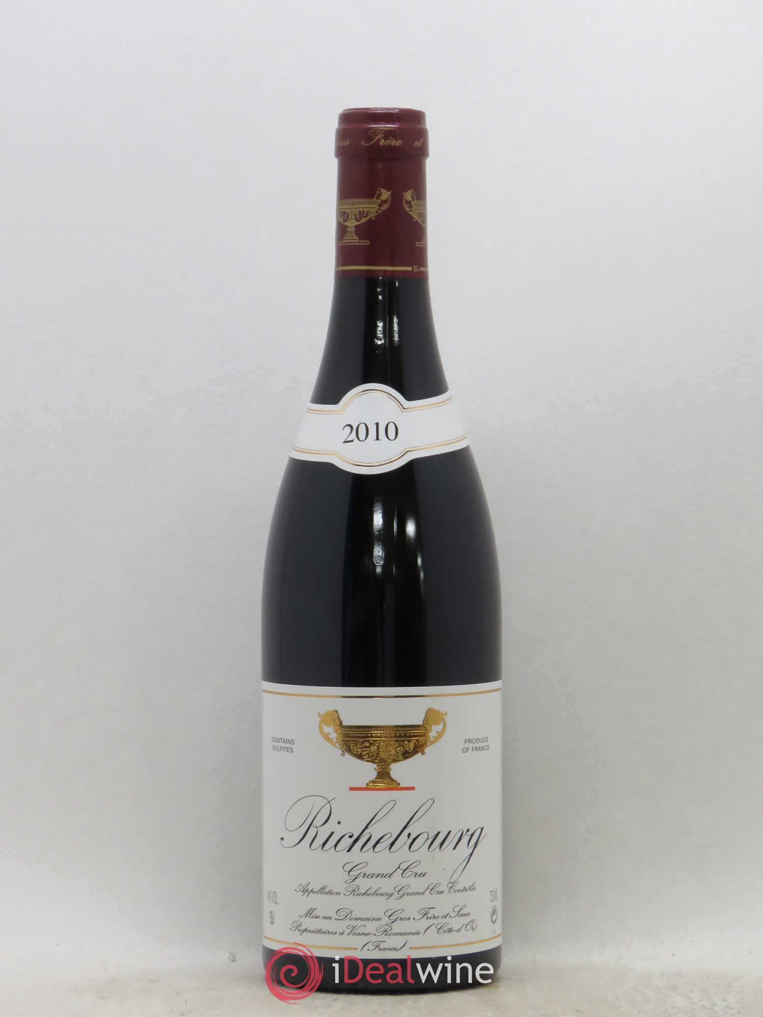 Richebourg Grand Cru Gros Frère & Soeur 2010 - Lot de 1 bouteille - 0
