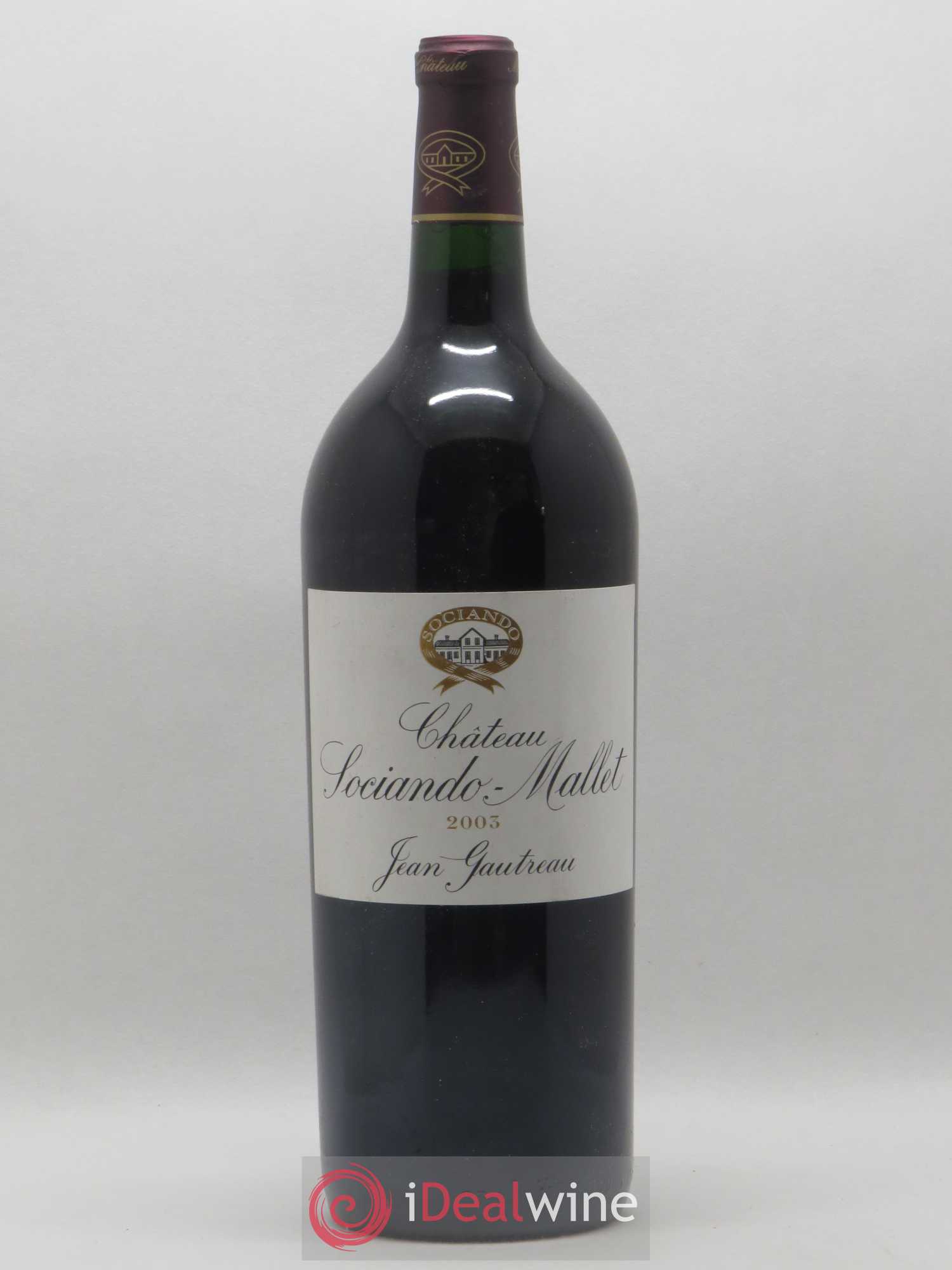 Château Sociando Mallet 2003 - Lot de 1 magnum - 0