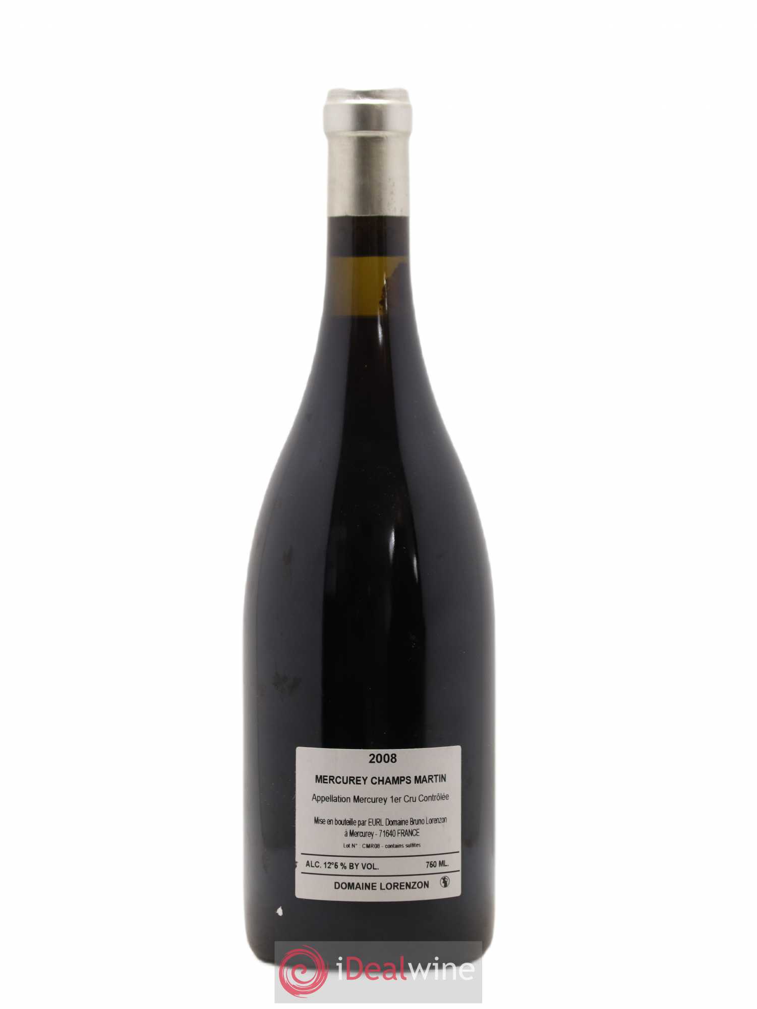 Mercurey 1er Cru Les Champs Martin Bruno Lorenzon 2008 - Posten von 1 Flasche - 1