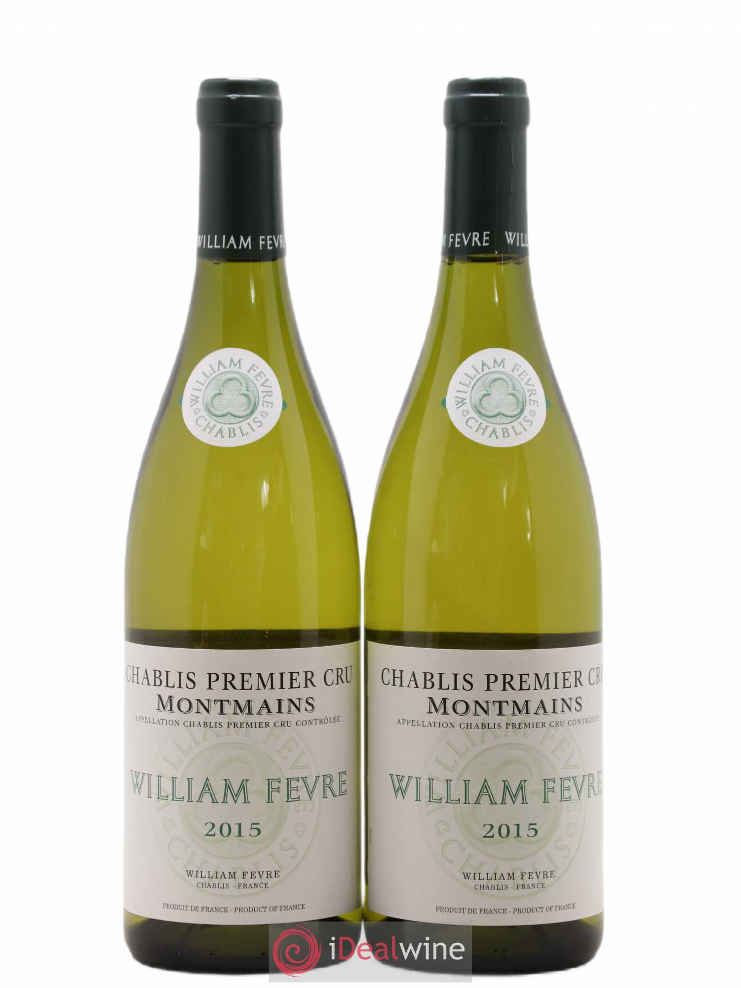 Chablis 1er Cru Montmains William Fèvre 2015 - Lot de 2 bouteilles - 0