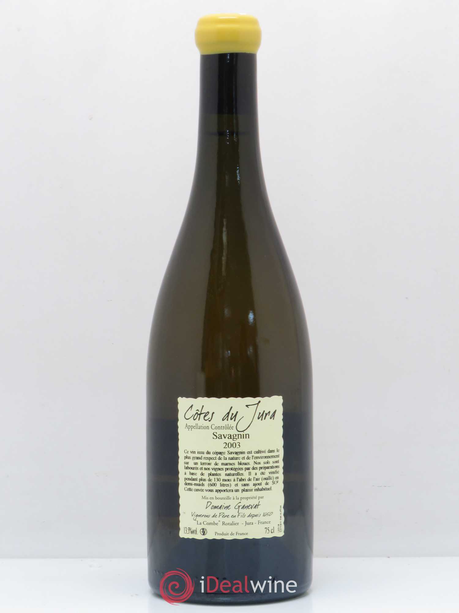 Côtes du Jura Les Vignes de mon Père Jean-François Ganevat (Domaine) 2003 - Lot de 1 bouteille - 1