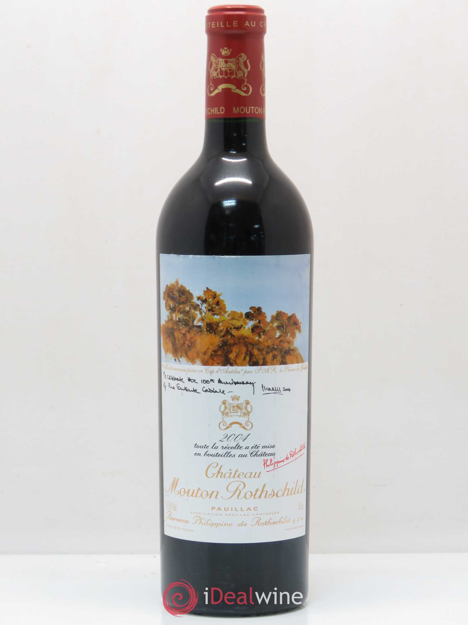 Château Mouton Rothschild 1er Grand Cru Classé 2004 - Lot de 1 bouteille - 0