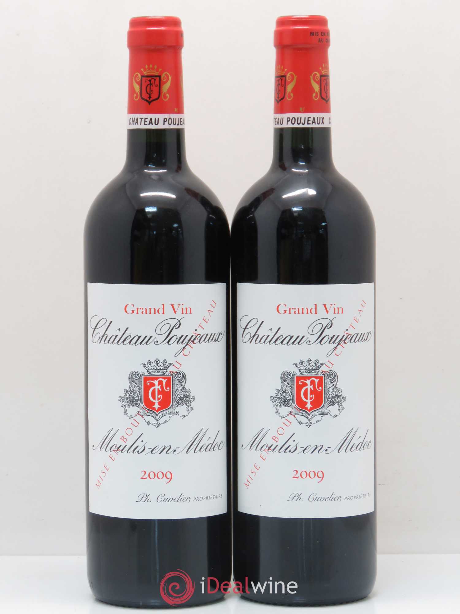 Château Poujeaux 2009 - Lot de 2 bouteilles - 0