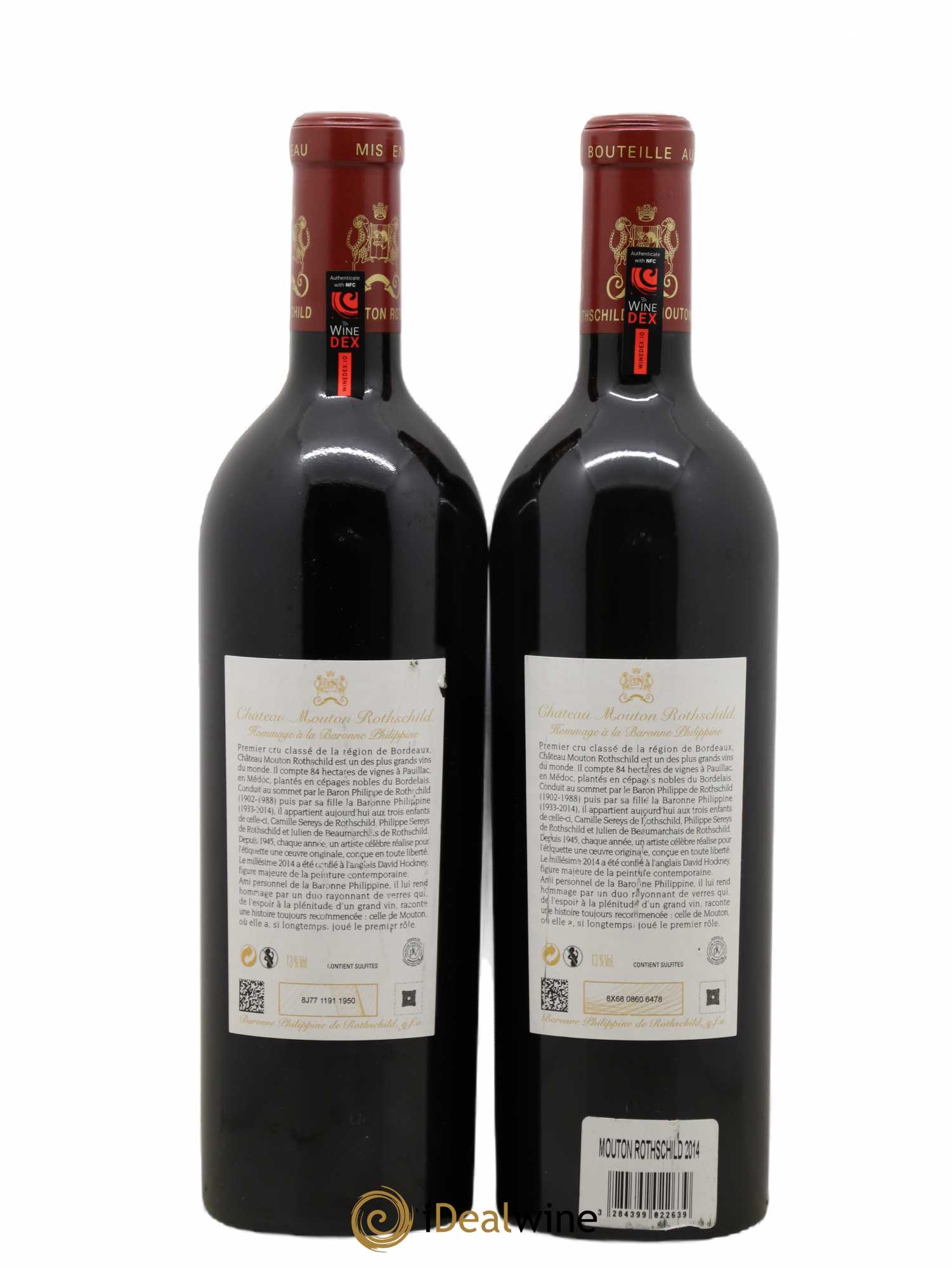 Château Mouton Rothschild 1er Grand Cru Classé 2014 - Lot de 2 bouteilles - 1