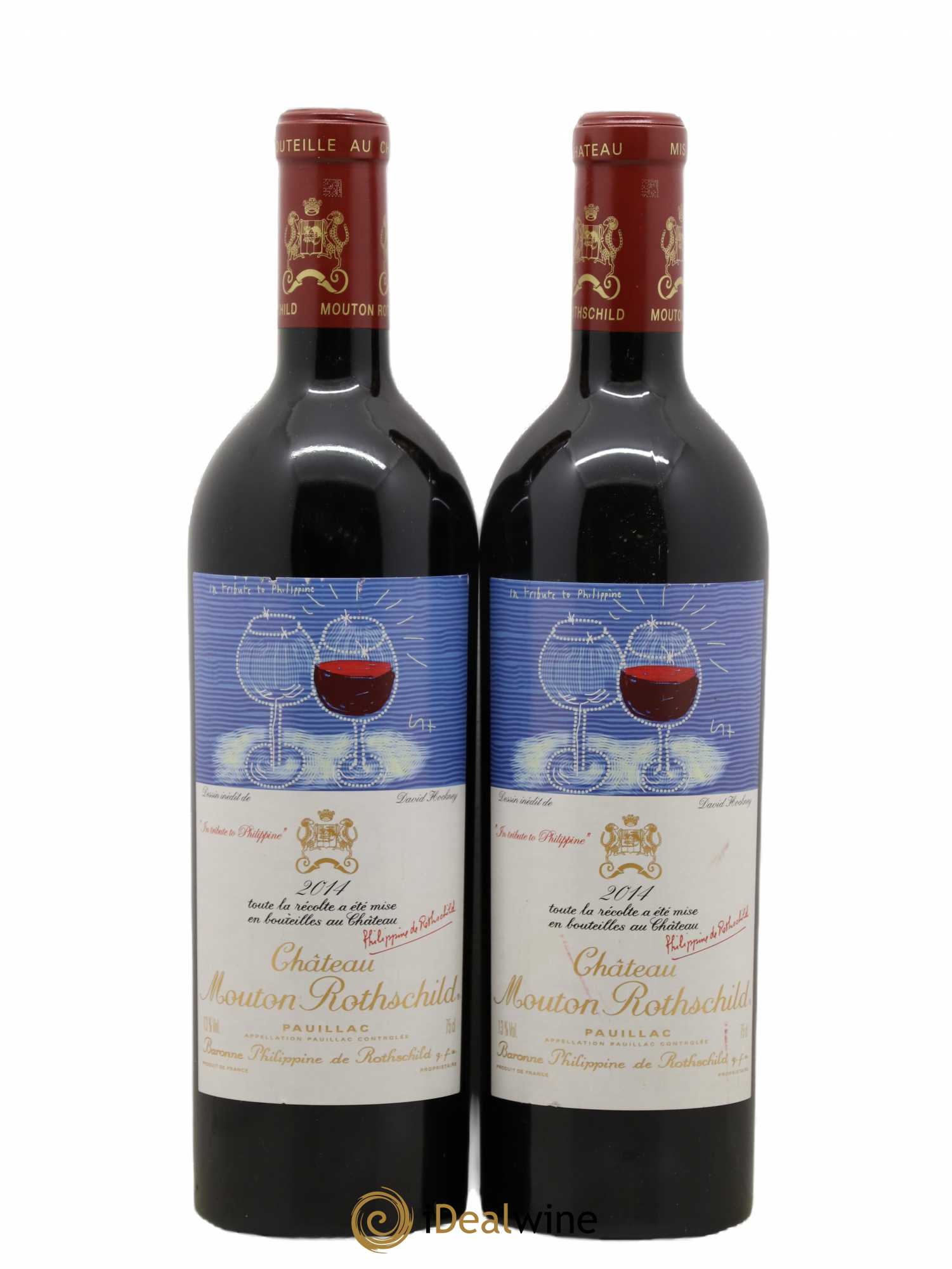 Château Mouton Rothschild 1er Grand Cru Classé 2014 - Lot de 2 bouteilles - 0