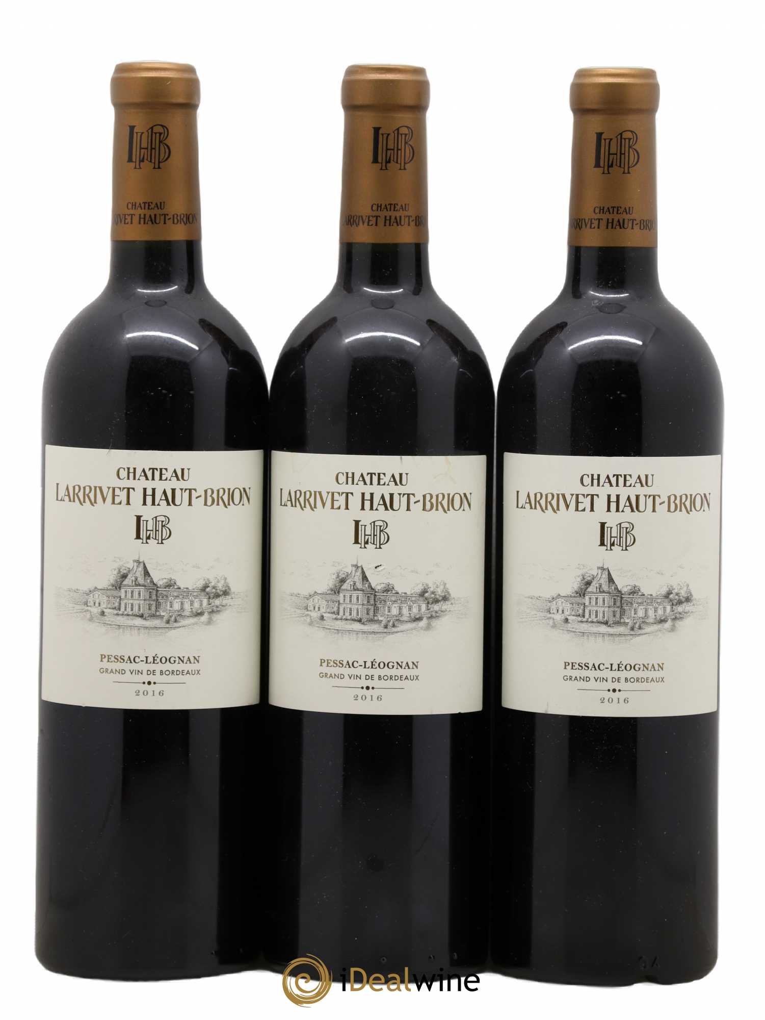 Château Larrivet Haut-Brion 2016 - Lot de 3 bouteilles - 0