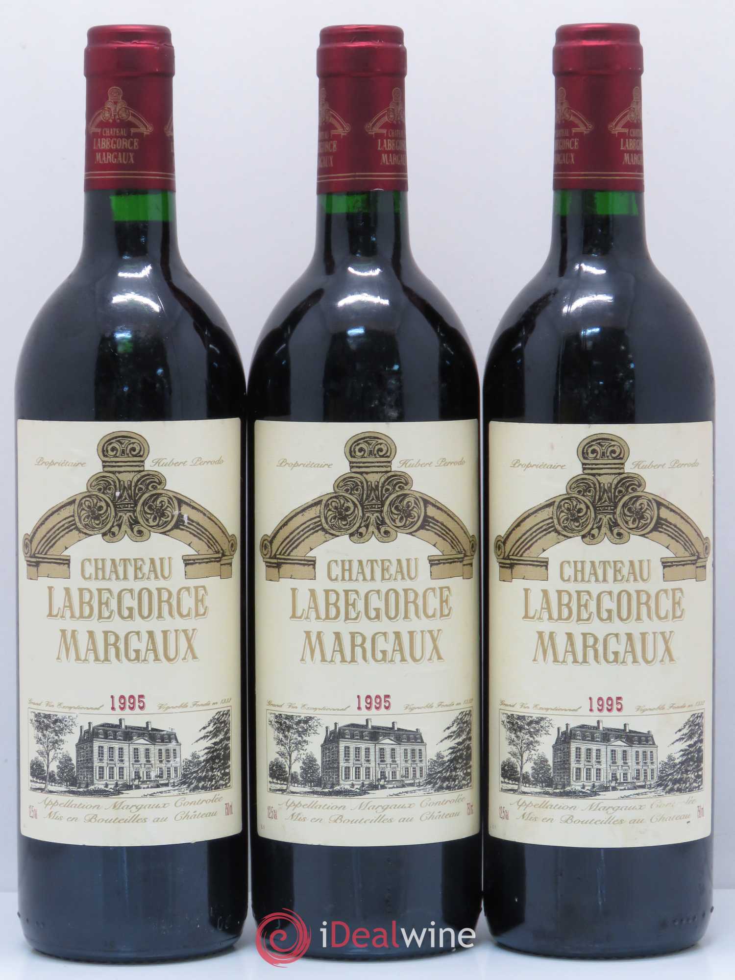 Château Labegorce Cru Bourgeois 1995 - Lot de 3 bouteilles - 0