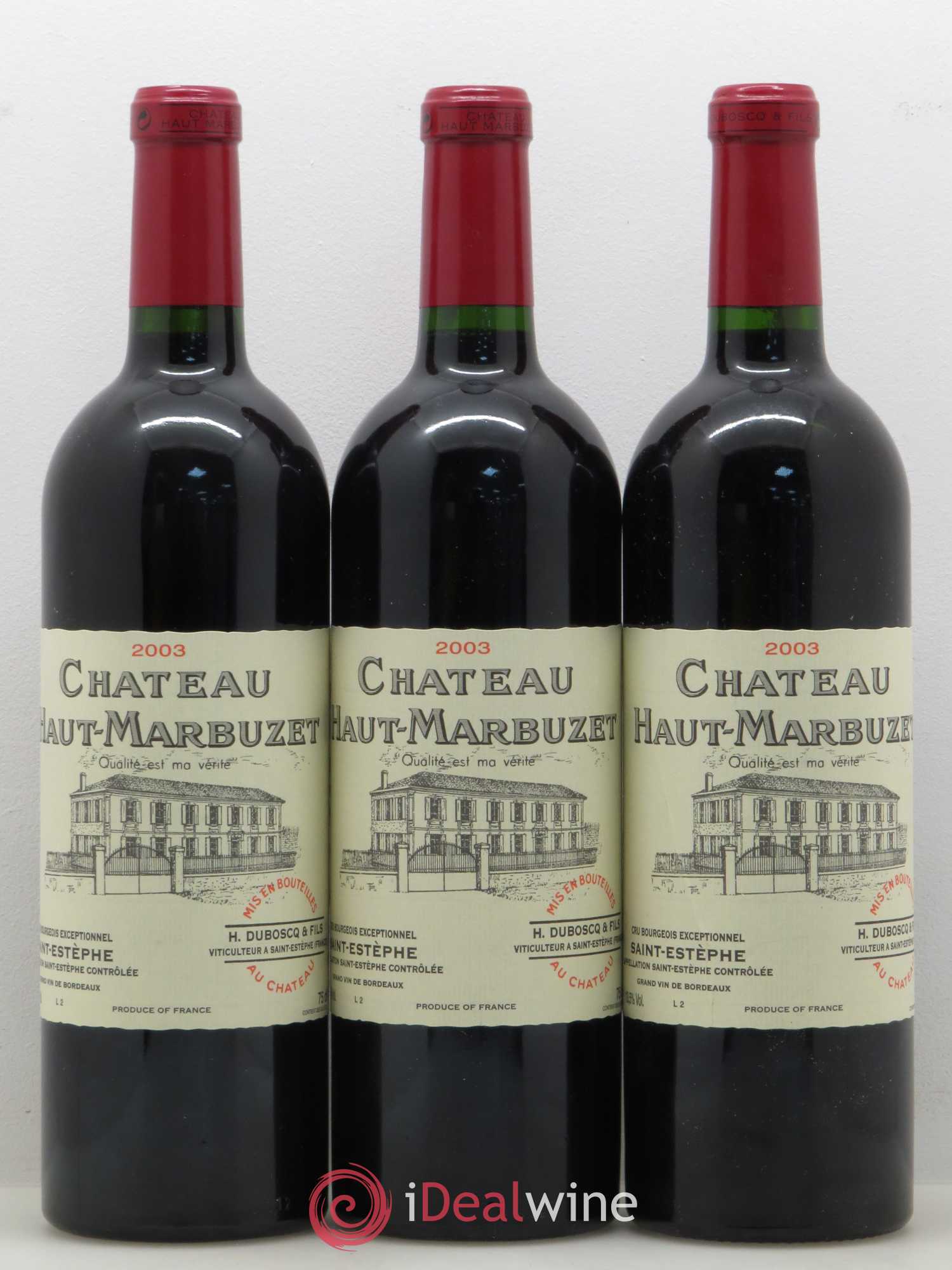 Château Haut Marbuzet 2003 - Lot de 6 bouteilles - 2