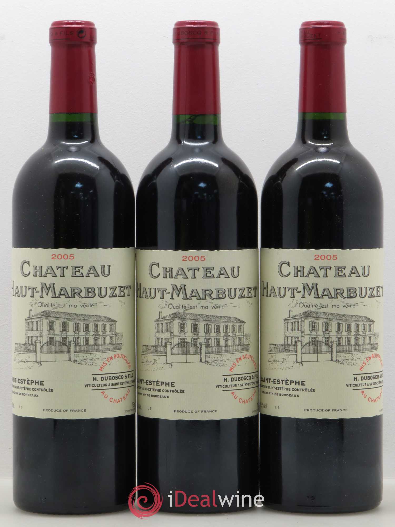 Château Haut Marbuzet 2005 - Lot of 6 bottles - 1