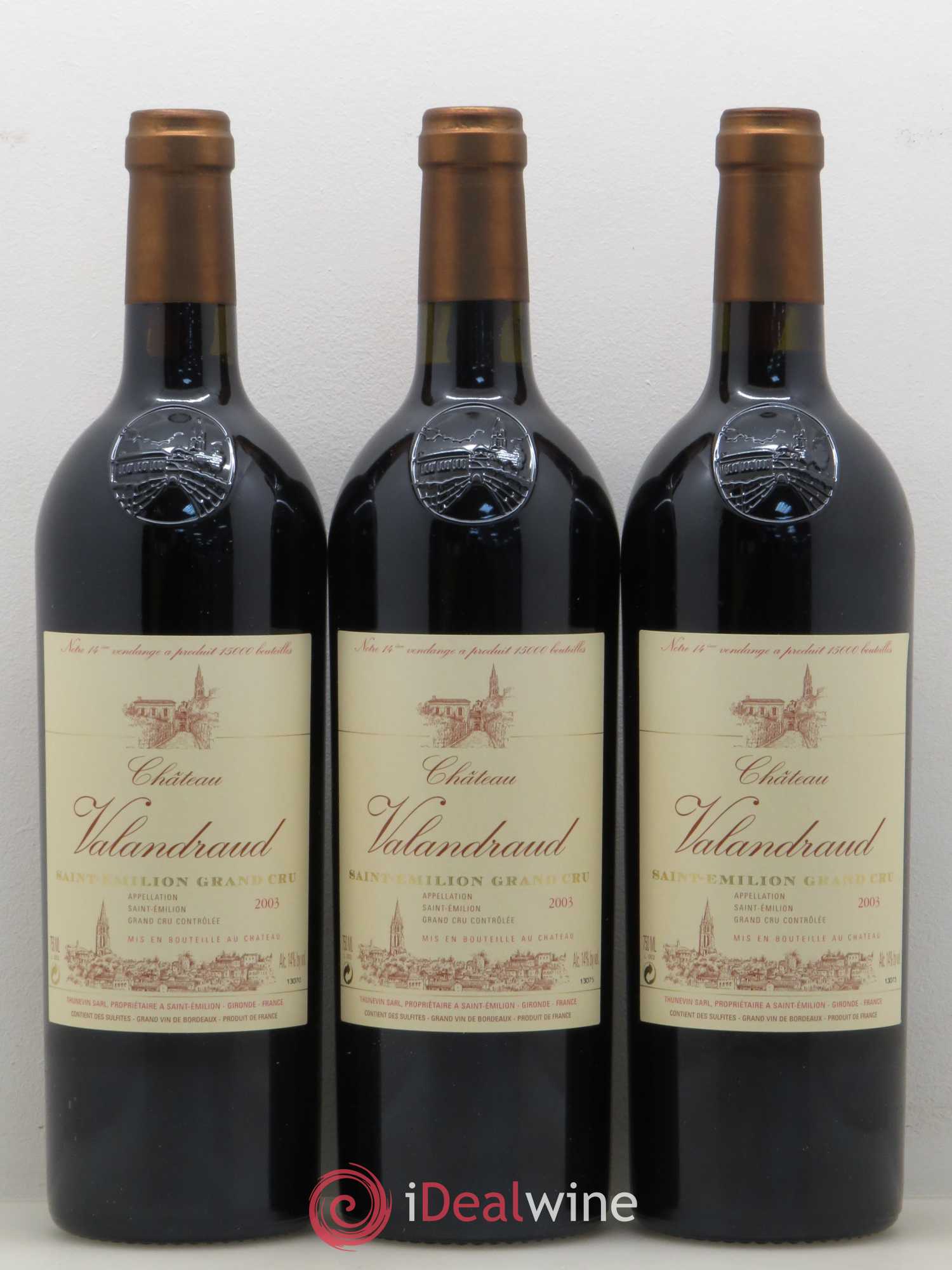 Château de Valandraud 2003 - Lot de 12 bouteilles - 1