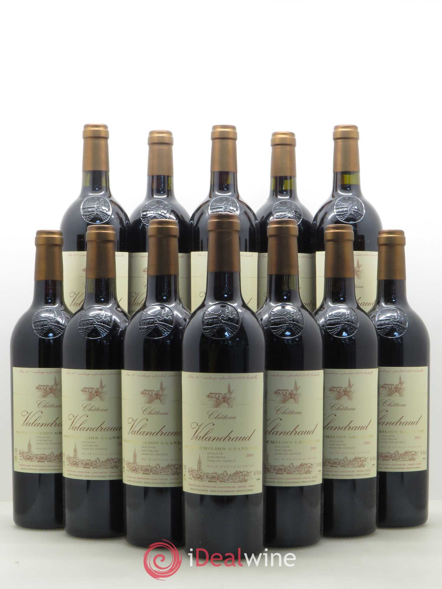 Château de Valandraud 2003 - Lot de 12 bouteilles - 0