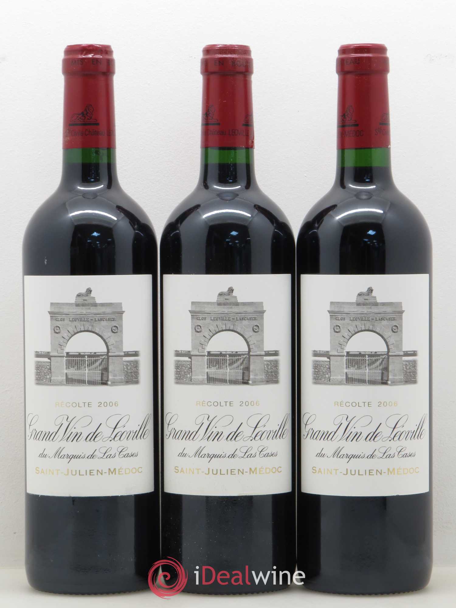 Château Léoville Las Cases 2ème Grand Cru Classé 2006 - Lot de 12 bouteilles - 1