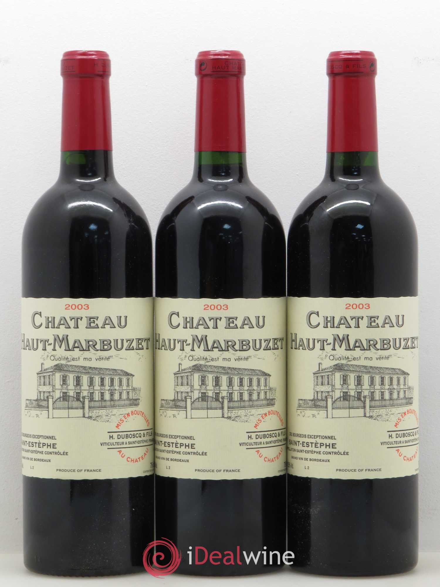 Château Haut Marbuzet 2003 - Lot de 12 bouteilles - 2