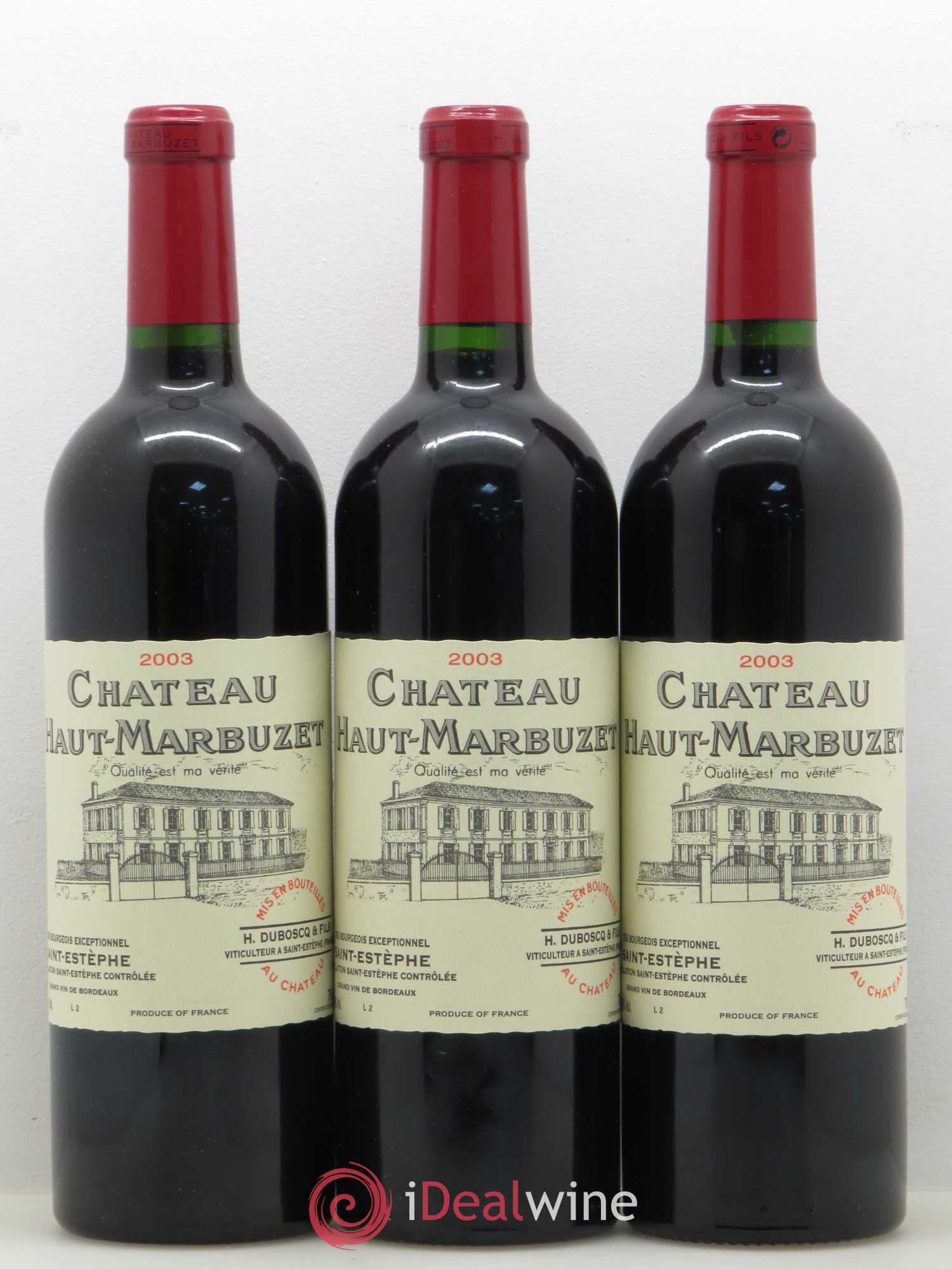 Château Haut Marbuzet 2003 - Lot de 12 bouteilles - 3