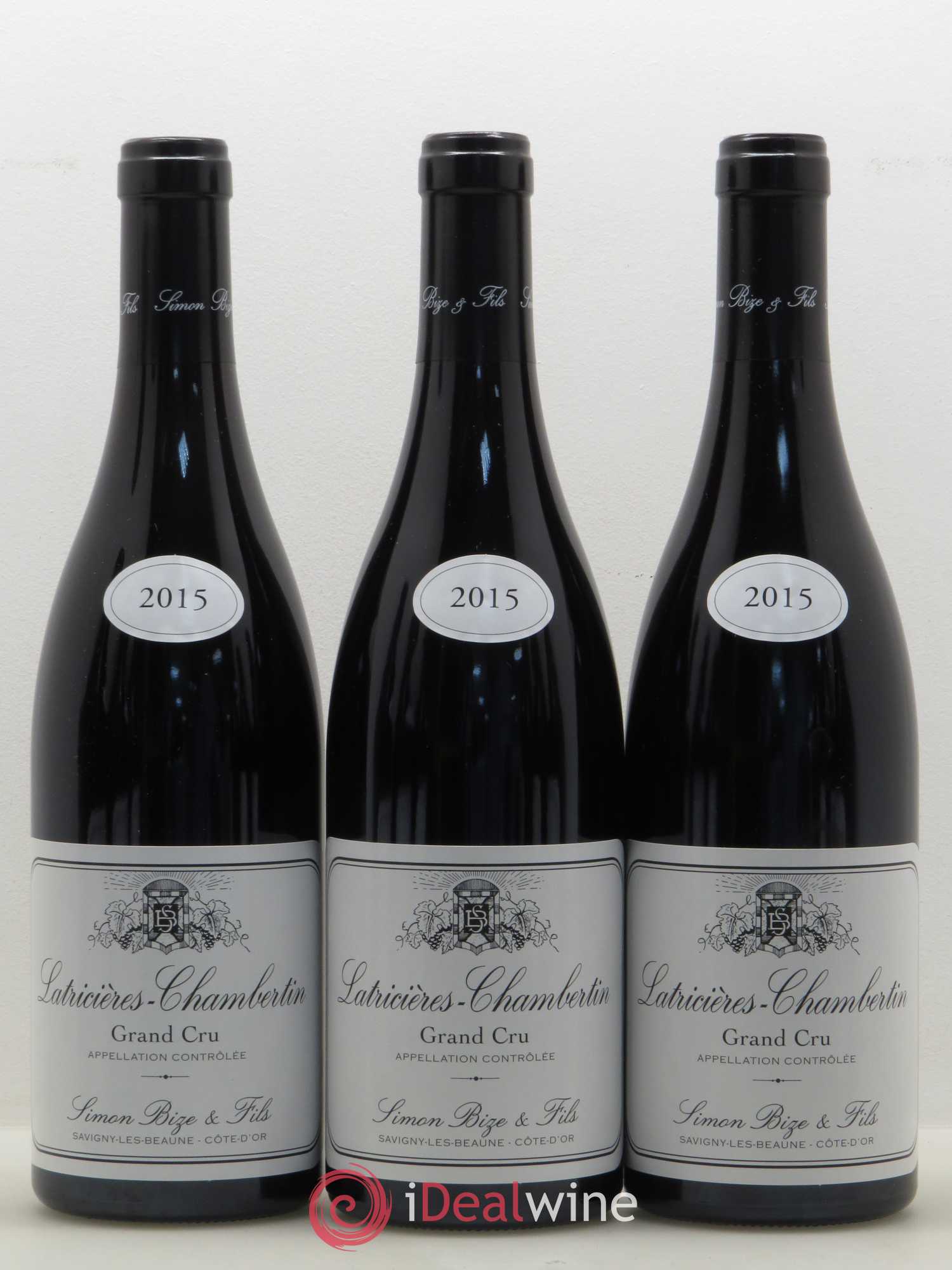 Latricières-Chambertin Grand Cru Simon Bize Fils 2015 - Lot de 3 bouteilles - 0