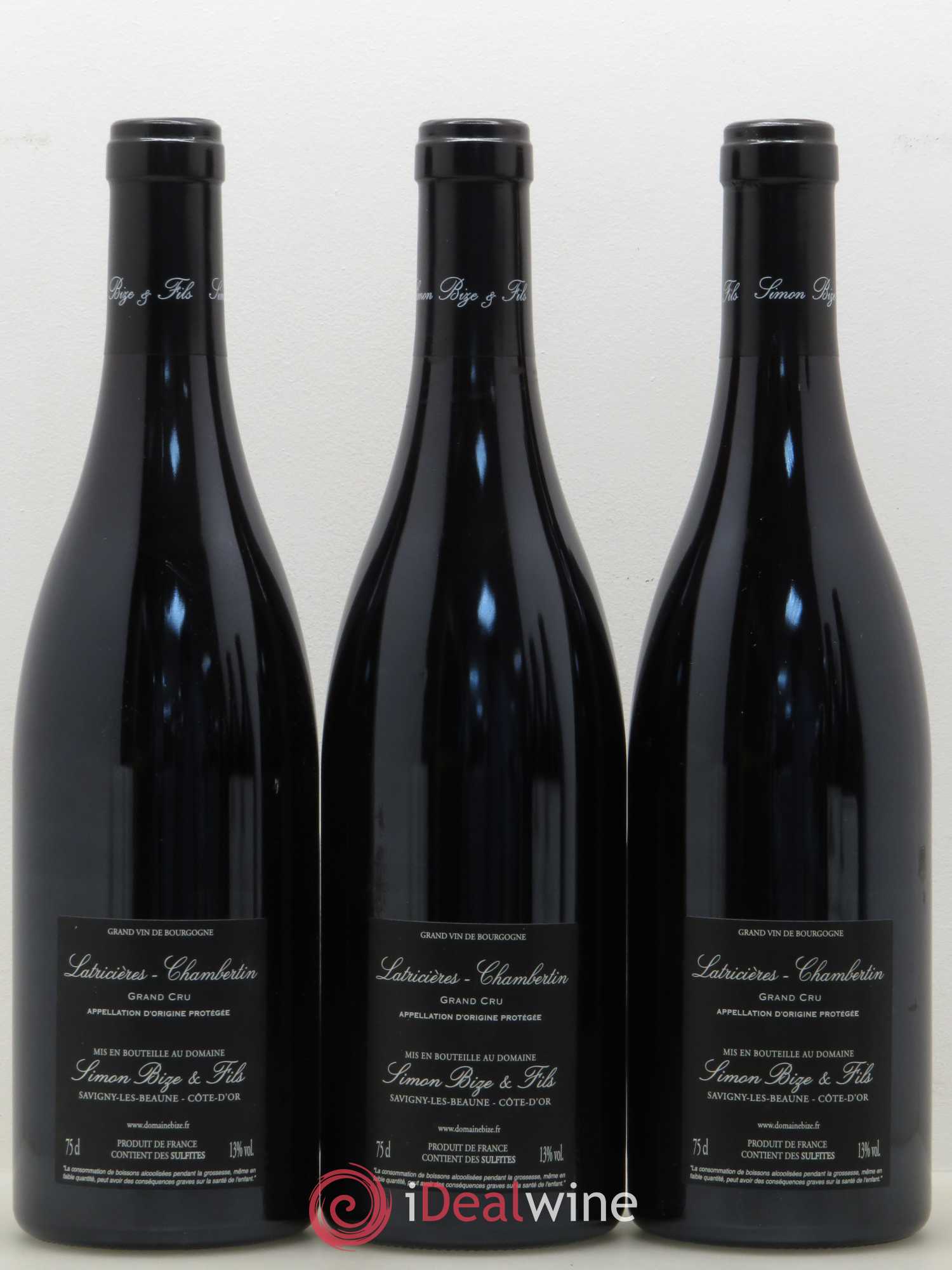 Latricières-Chambertin Grand Cru Simon Bize Fils 2016 - Lot de 3 bouteilles - 1