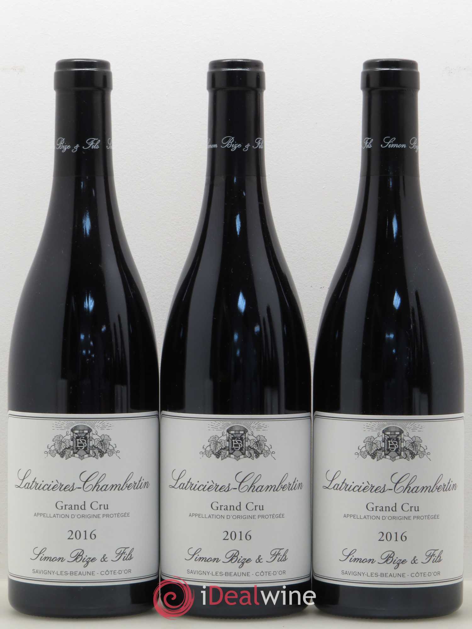 Latricières-Chambertin Grand Cru Simon Bize Fils 2016 - Lot de 3 bouteilles - 0