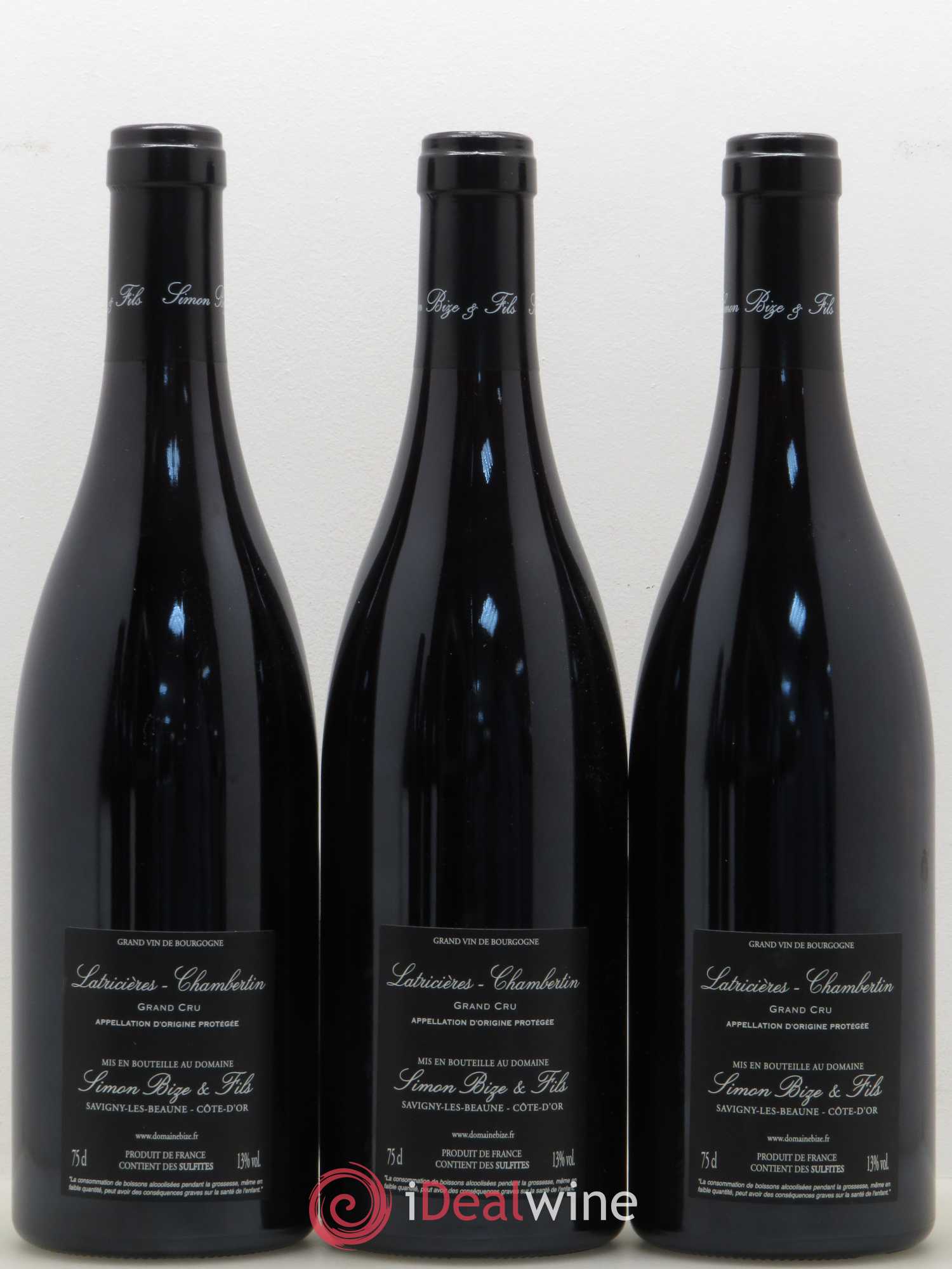 Latricières-Chambertin Grand Cru Simon Bize Fils 2016 - Lot de 3 bouteilles - 1