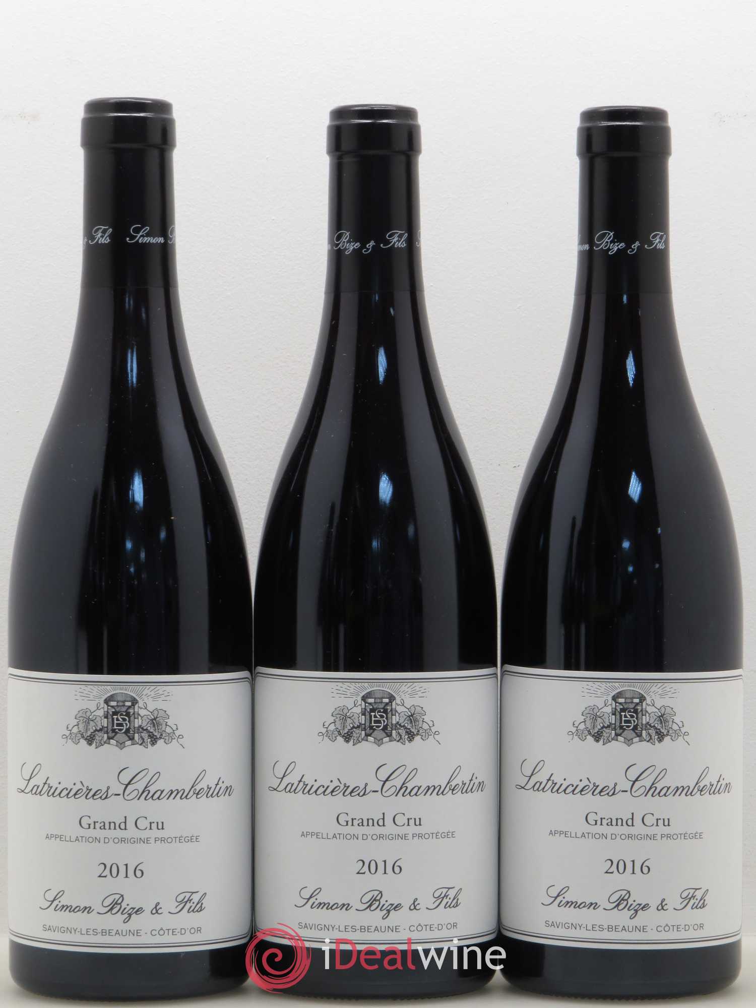 Latricières-Chambertin Grand Cru Simon Bize Fils 2016 - Lot de 3 bouteilles - 0