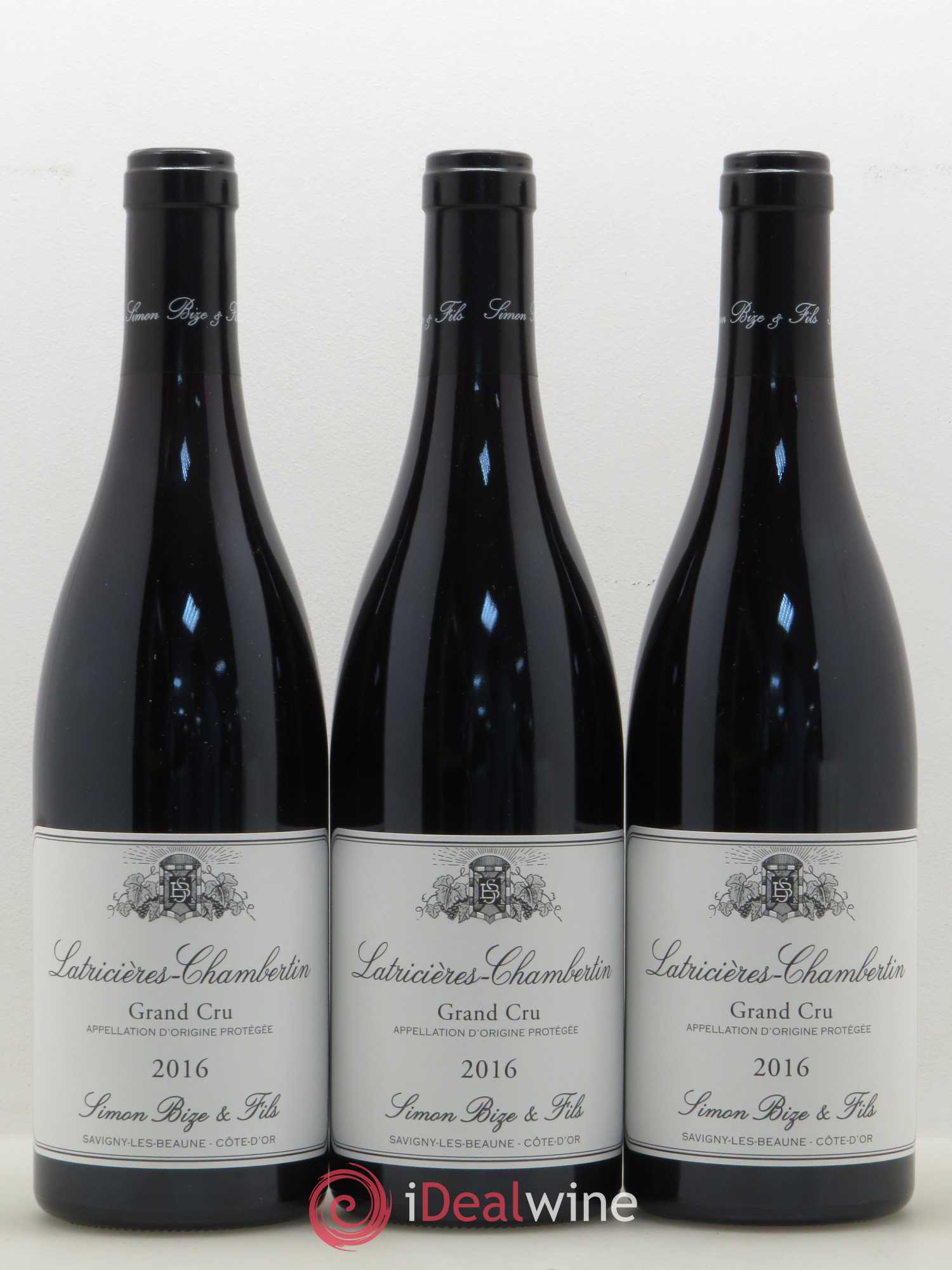 Latricières-Chambertin Grand Cru Simon Bize Fils 2016 - Lot de 3 bouteilles - 0