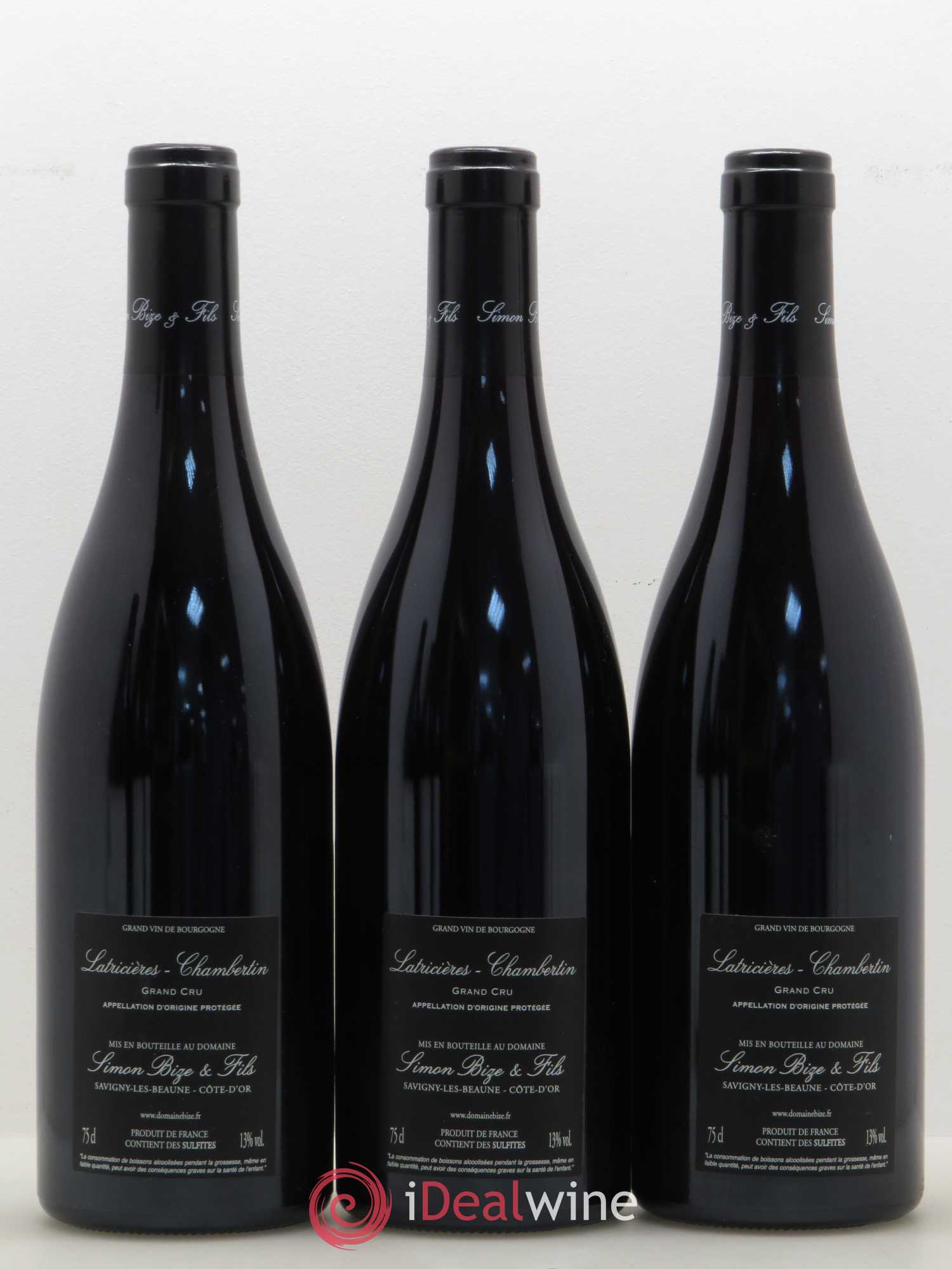 Latricières-Chambertin Grand Cru Simon Bize Fils 2016 - Lot de 3 bouteilles - 1