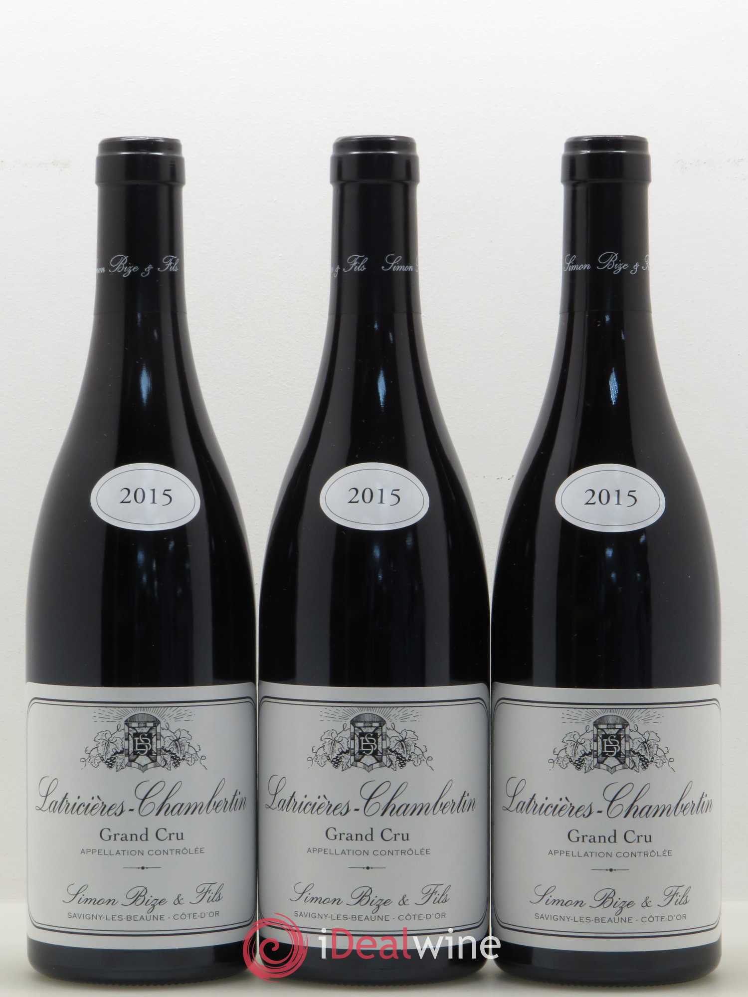 Latricières-Chambertin Grand Cru Simon Bize Fils 2015 - Lot de 3 bouteilles - 0