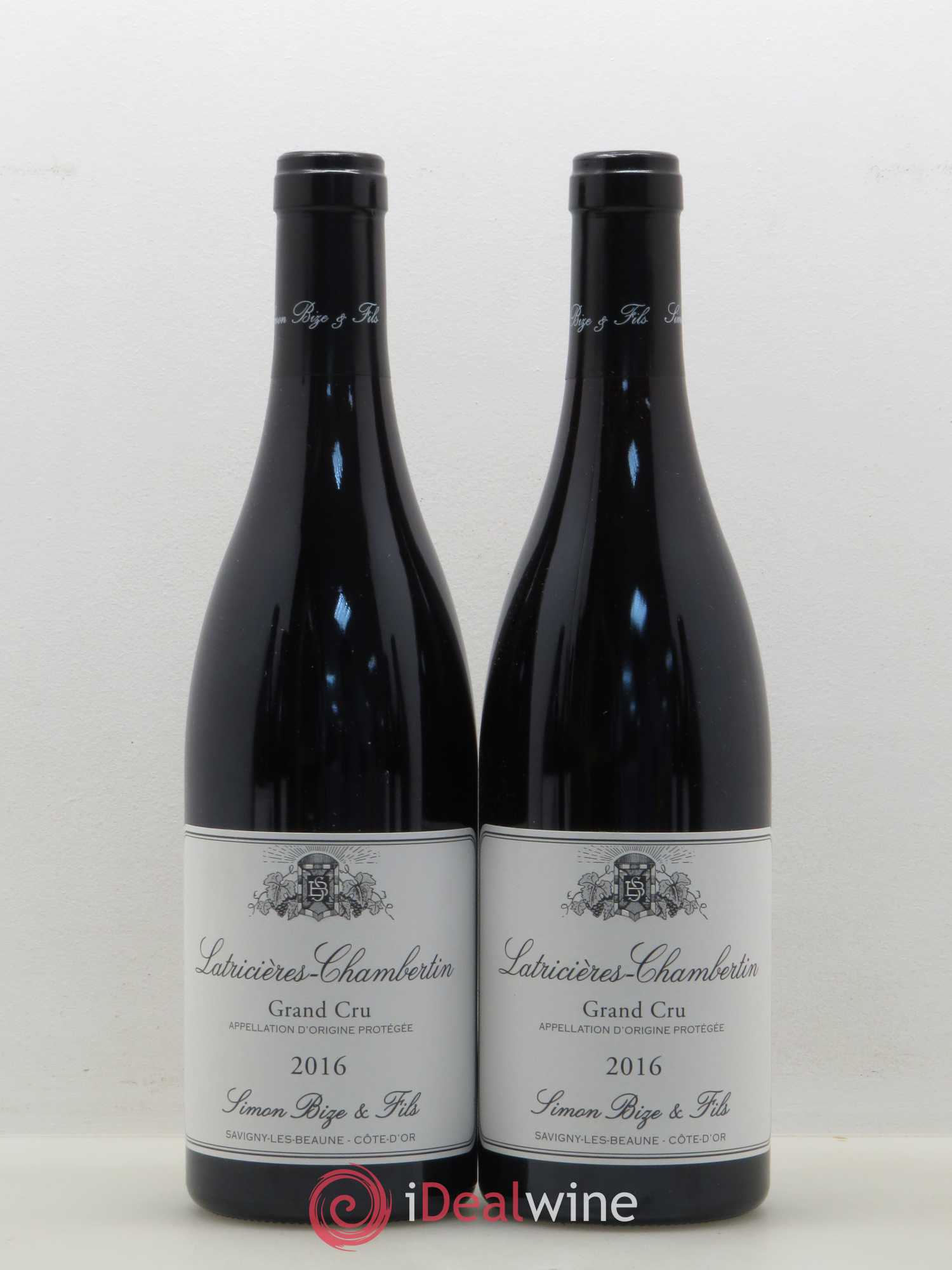 Latricières-Chambertin Grand Cru Simon Bize Fils 2016 - Lot de 2 bouteilles - 0