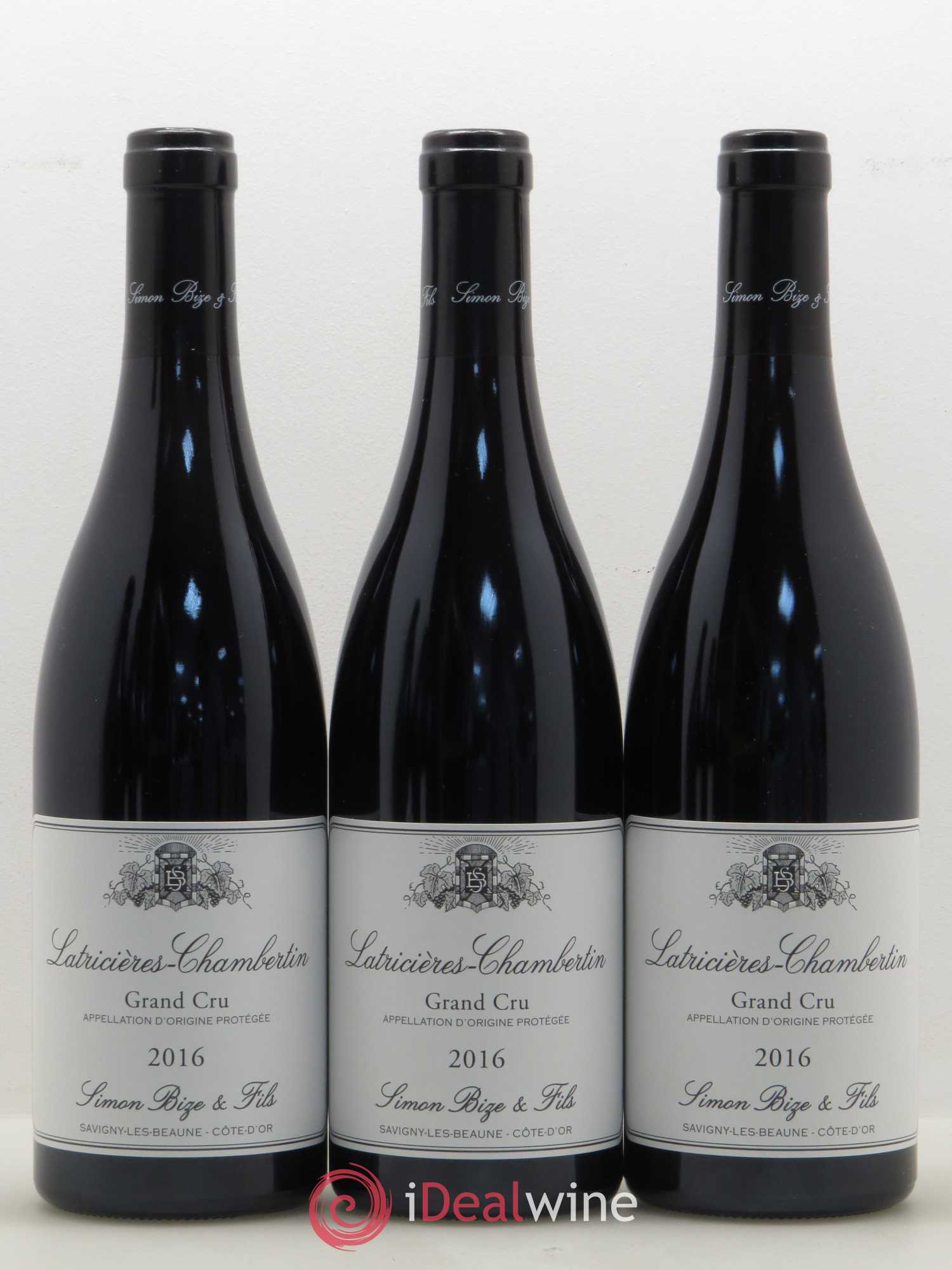 Latricières-Chambertin Grand Cru Simon Bize Fils 2016 - Lot de 3 bouteilles - 0
