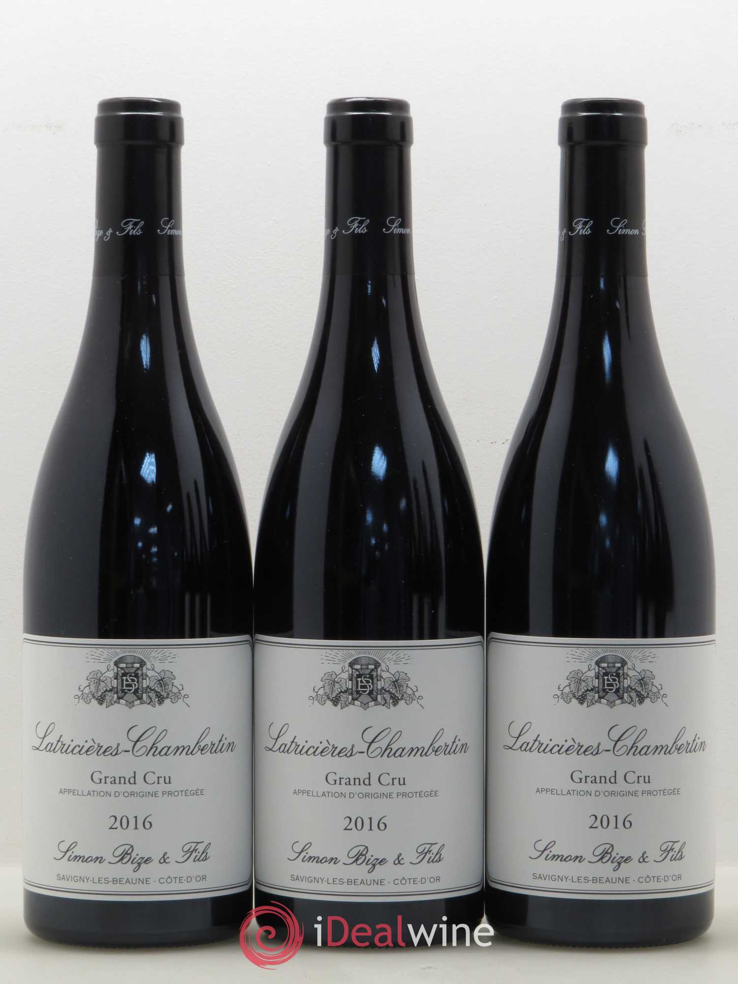 Latricières-Chambertin Grand Cru Simon Bize Fils 2016 - Lot de 3 bouteilles - 0