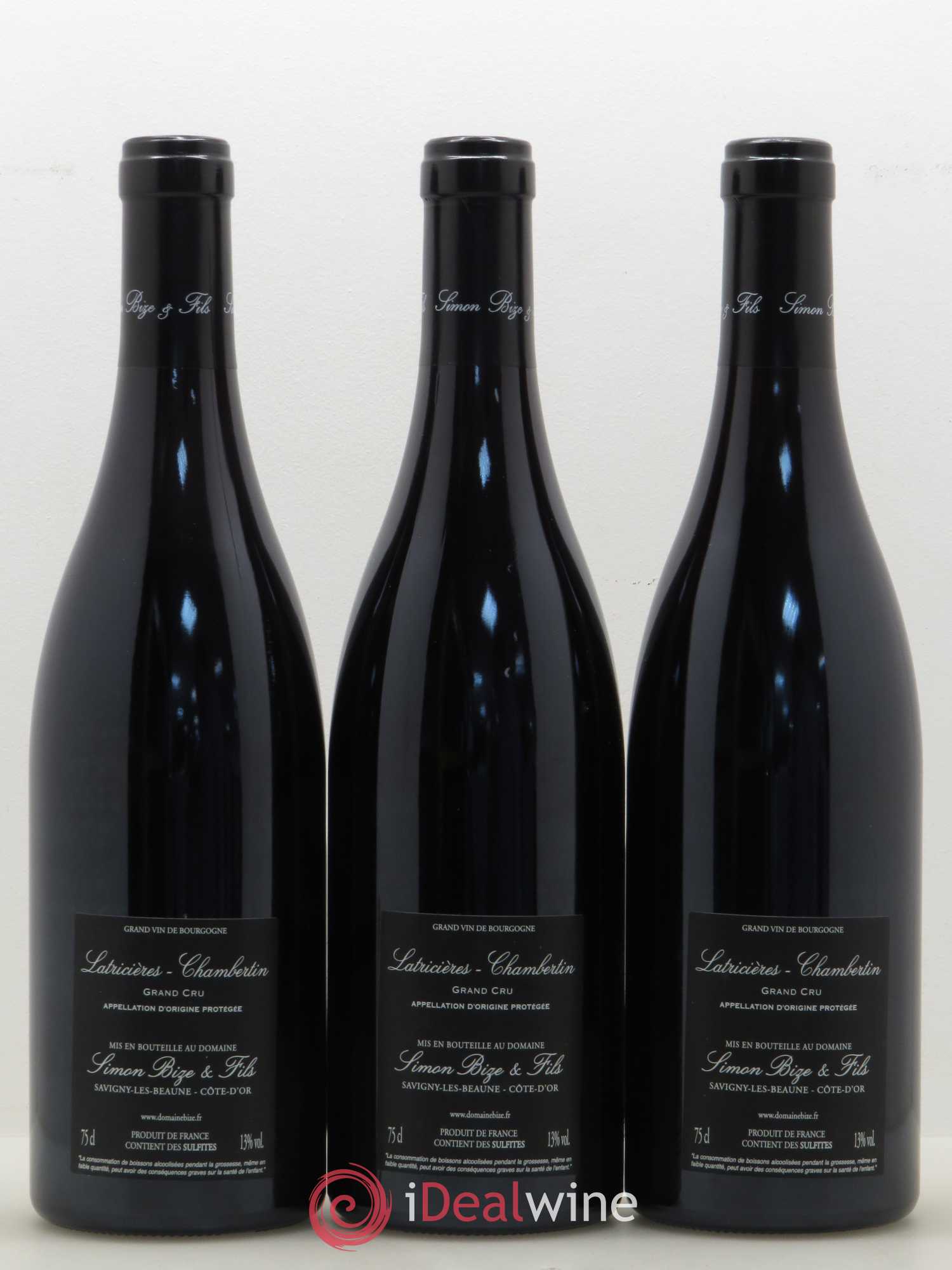 Latricières-Chambertin Grand Cru Simon Bize Fils 2016 - Lot de 3 bouteilles - 1