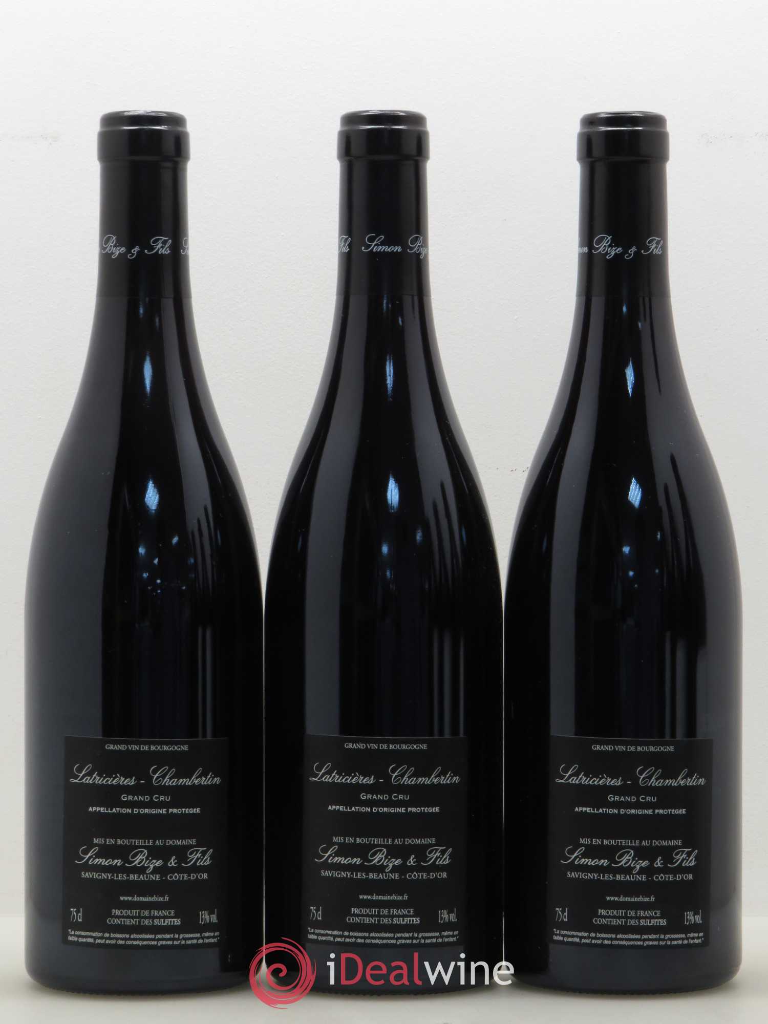 Latricières-Chambertin Grand Cru Simon Bize Fils 2016 - Lot de 3 bouteilles - 1