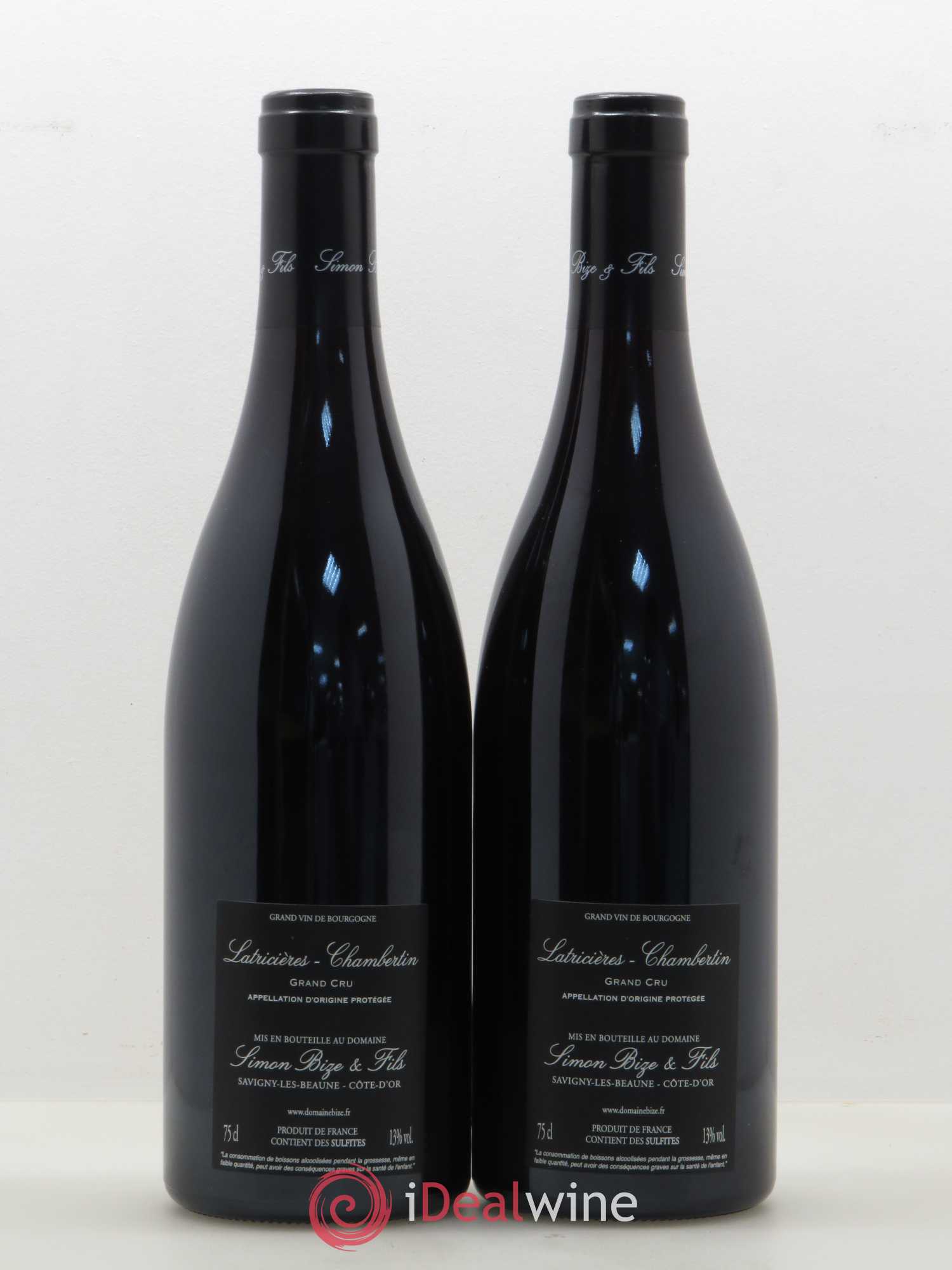 Latricières-Chambertin Grand Cru Simon Bize Fils 2016 - Lot de 2 bouteilles - 1