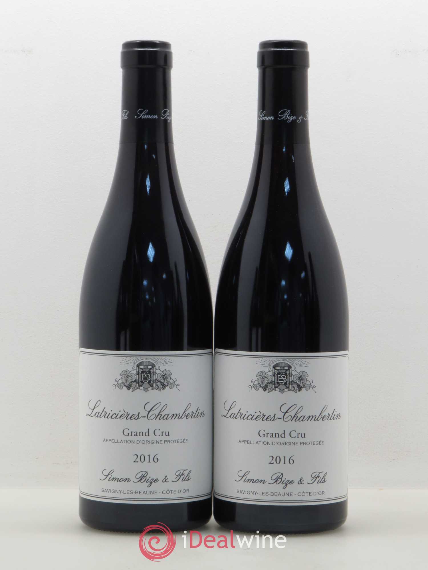 Latricières-Chambertin Grand Cru Simon Bize Fils 2016 - Lot de 2 bouteilles - 0