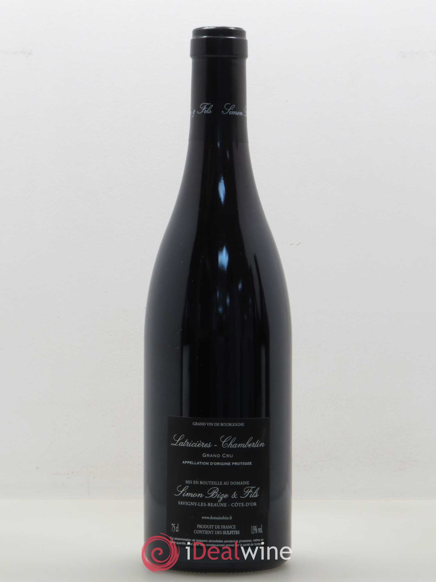 Latricières-Chambertin Grand Cru Simon Bize Fils 2016 - Lot de 1 bouteille - 1