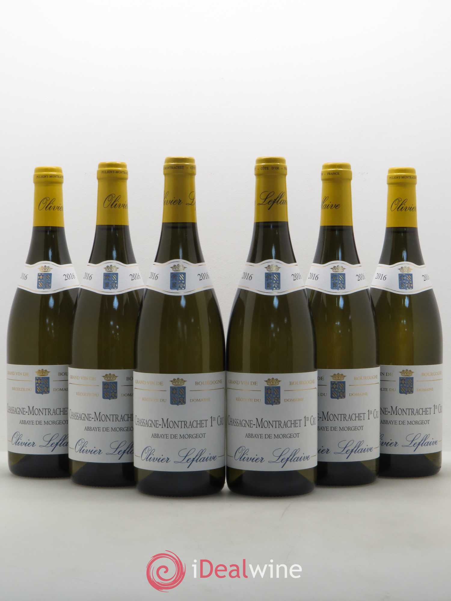 Chassagne-Montrachet 1er Cru Abbaye de Morgeot Olivier Leflaive 2016 - Lotto di 6 bottiglie - 0
