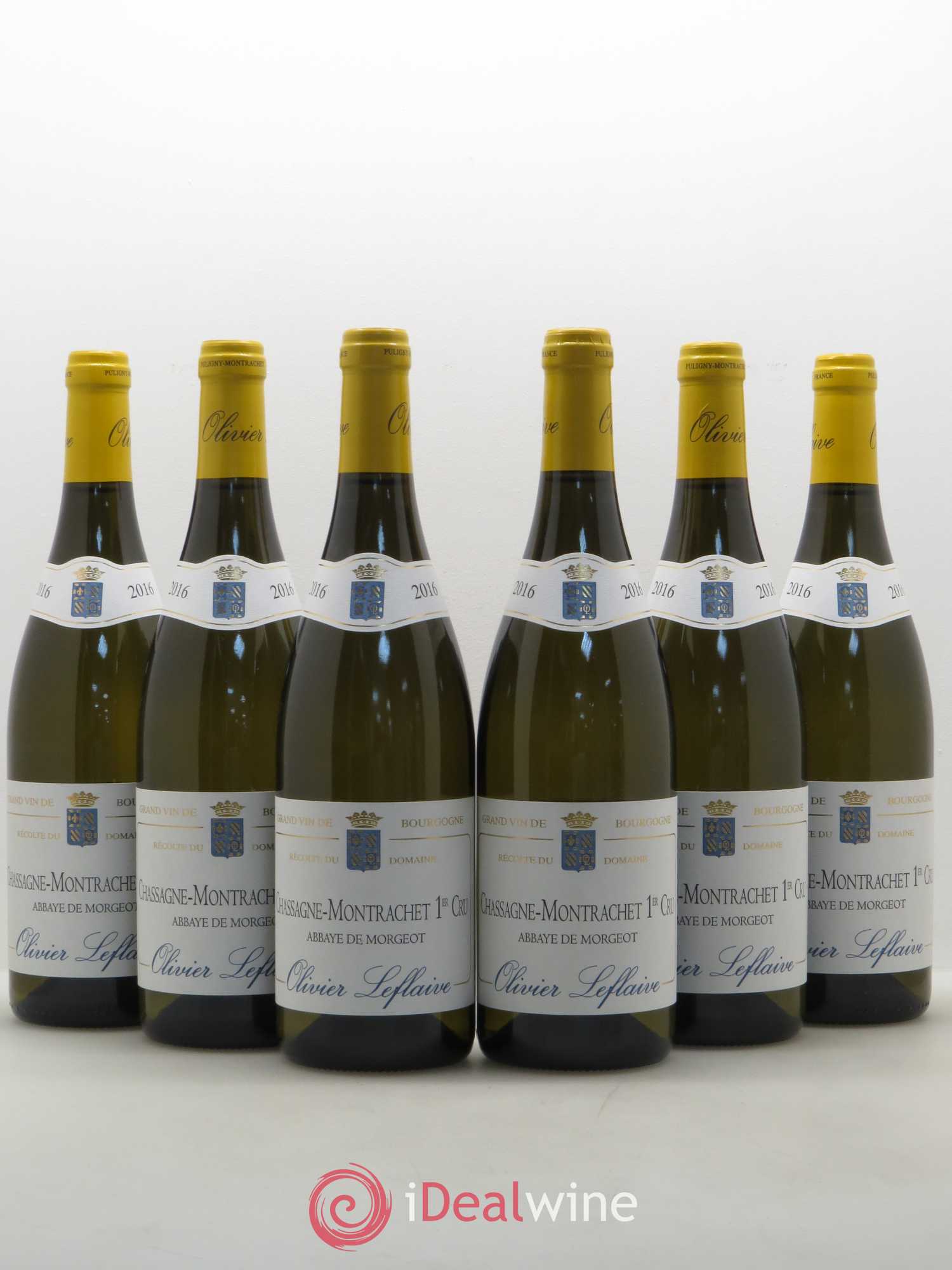 Chassagne-Montrachet 1er Cru Abbaye de Morgeot Olivier Leflaive 2016 - Posten von 6 Flaschen - 0