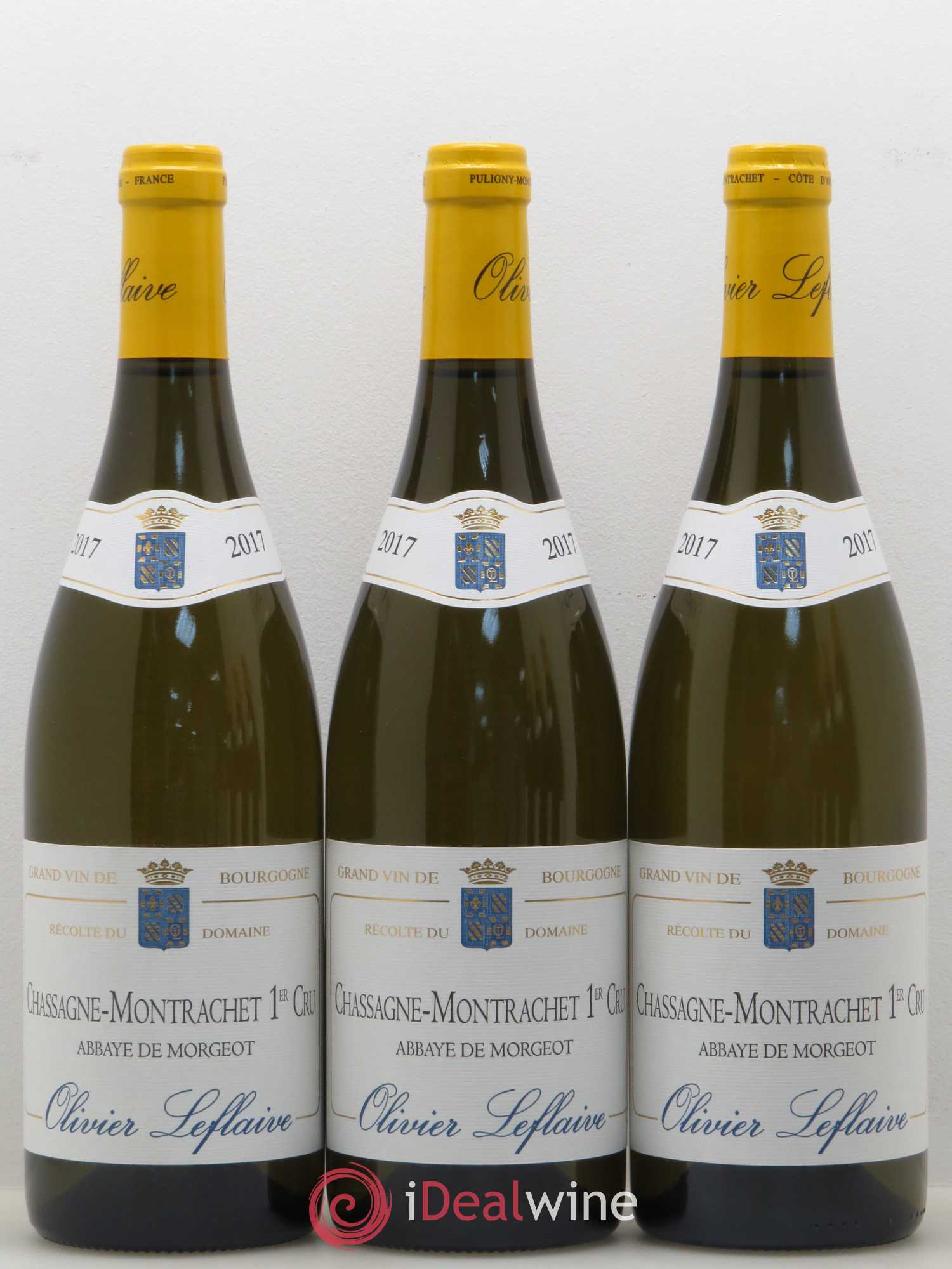 Chassagne-Montrachet 1er Cru Abbaye de Morgeot Olivier Leflaive 2017 - Posten von 6 Flaschen - 1