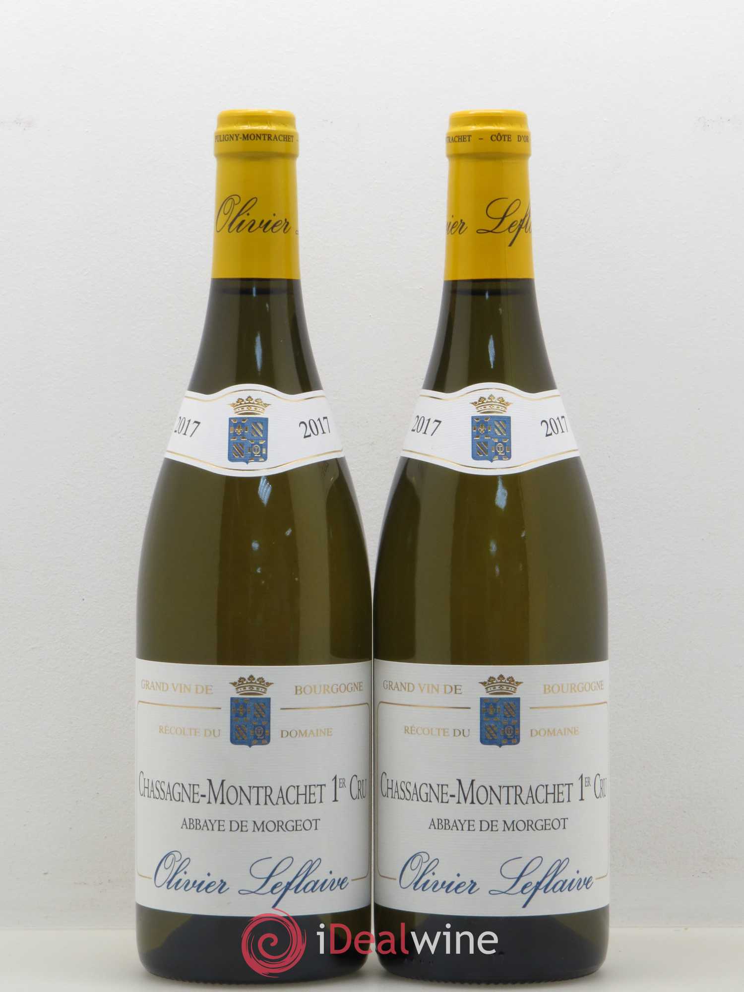 Chassagne-Montrachet 1er Cru Abbaye de Morgeot Olivier Leflaive 2017 - Lotto di 2 bottiglie - 0